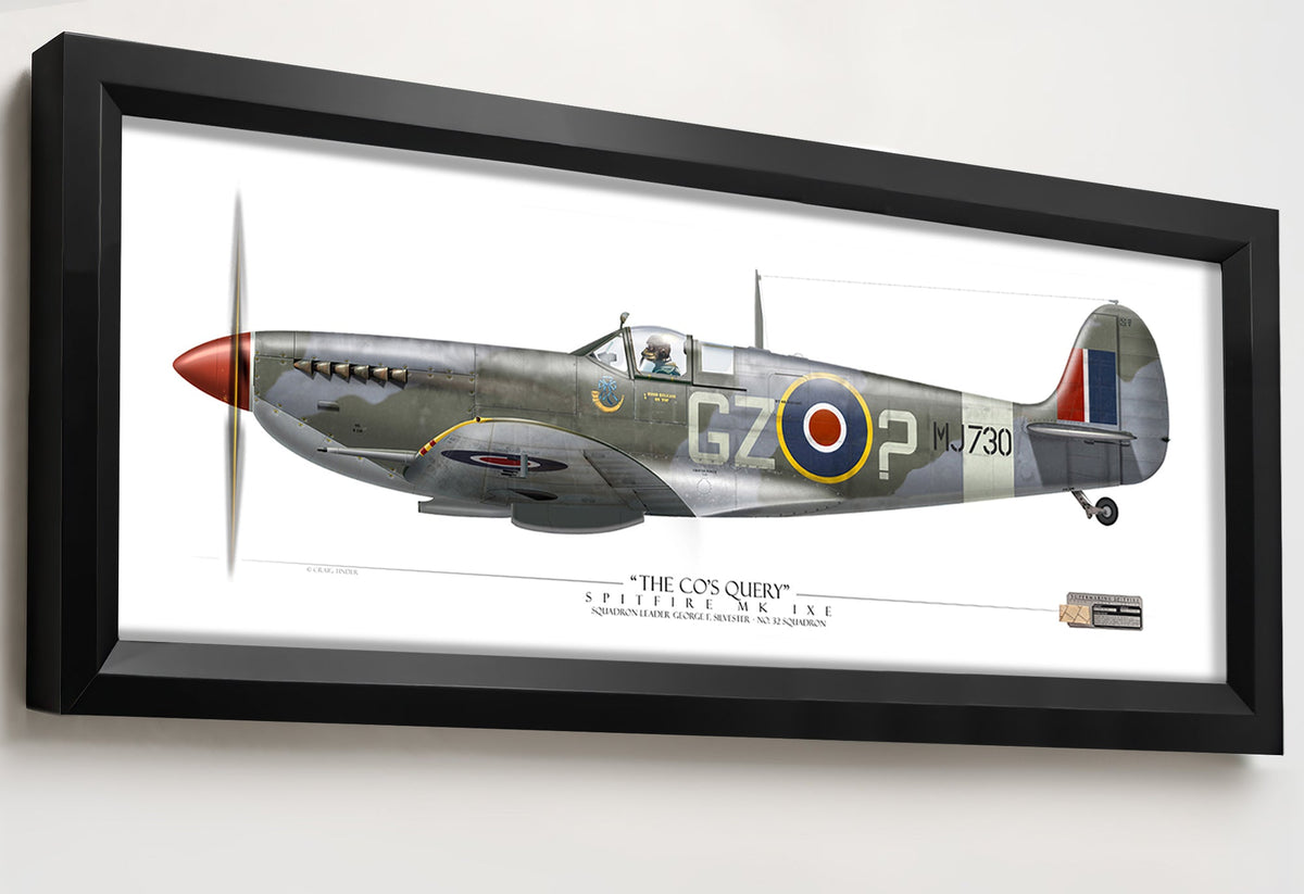Spitfire The CO's Query 36×12 Heritage Alloy framed relic artwork