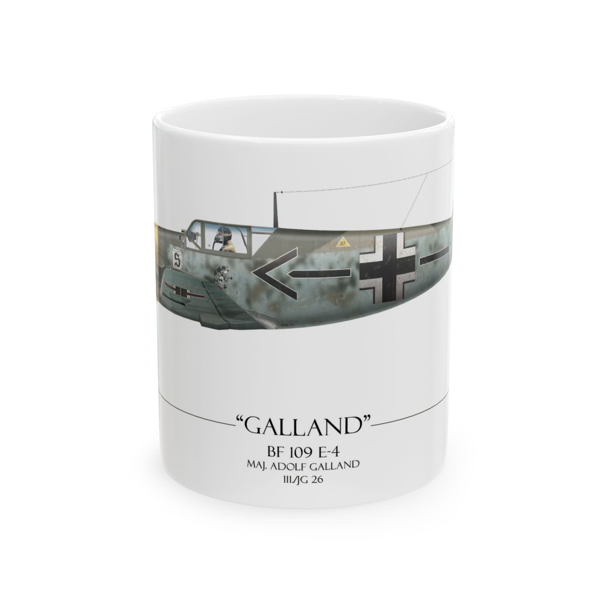 Messerschmitt Bf 109 - Adolf Galland - Coffee Mug