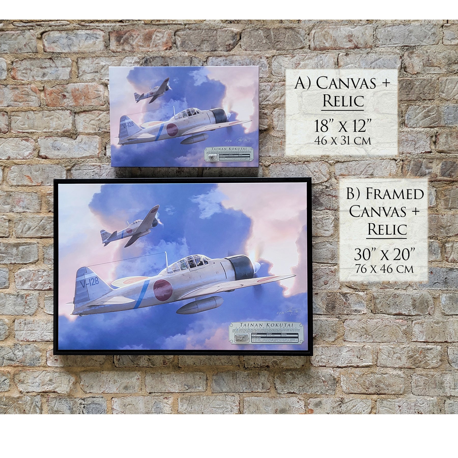 A6M2 Zero - Tainan Kokutai Canvas | INCLUDES: Wing Section Piece