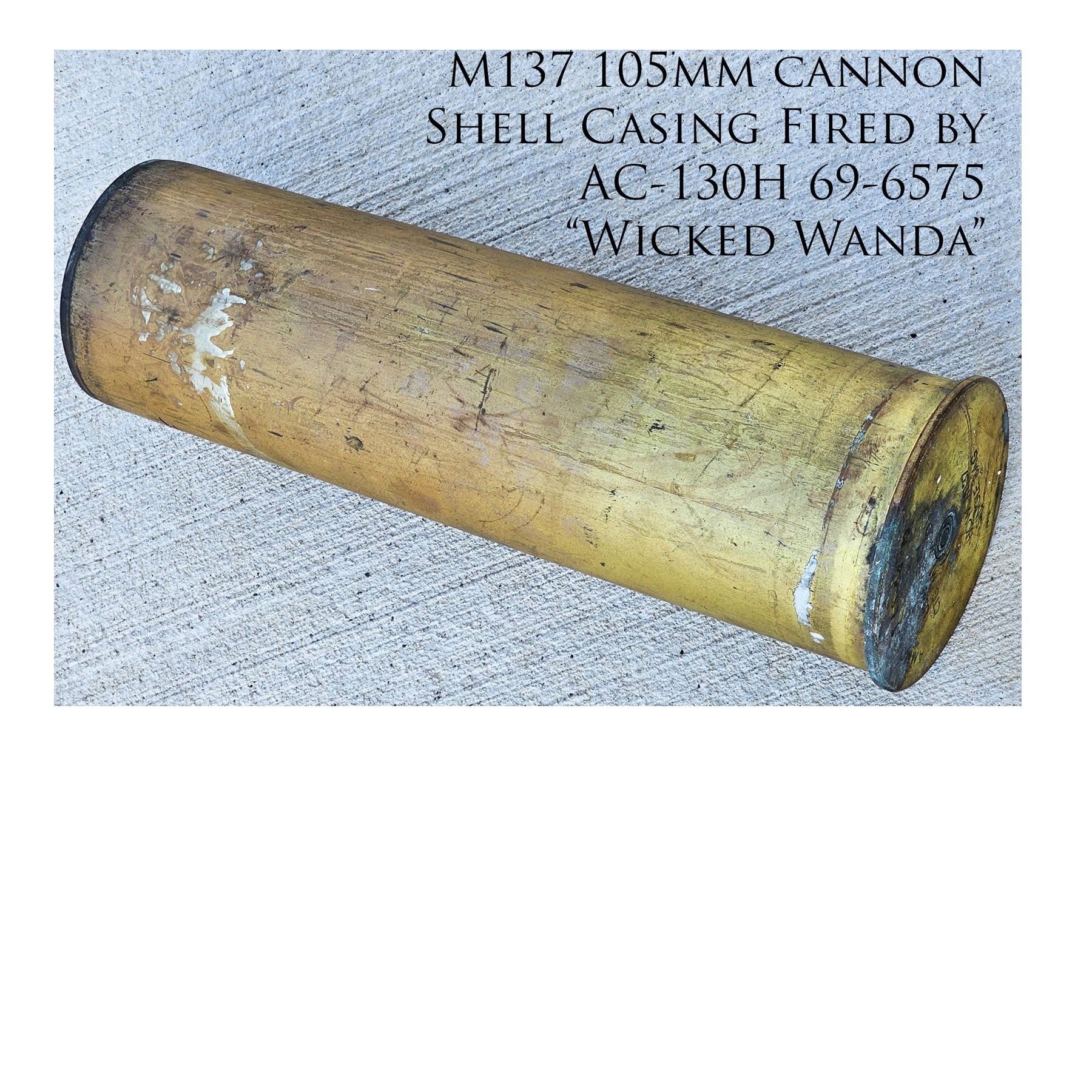 AC-130 Spectre Gunship - Wicked Wanda Canvas | INCLUDES: Cannon Shell Casing Piece