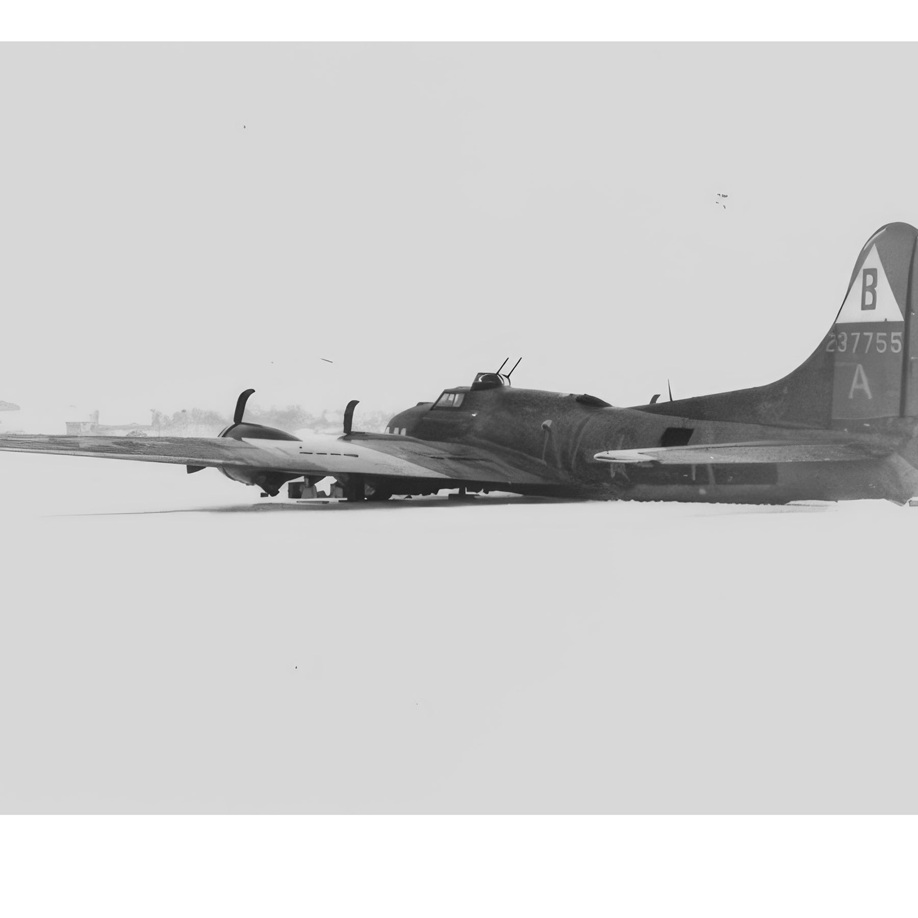 B-17 Flying Fortress - Dottie G's Escape to Switzerland Canvas | INCLUDES: 92nd BG B-17 Relic