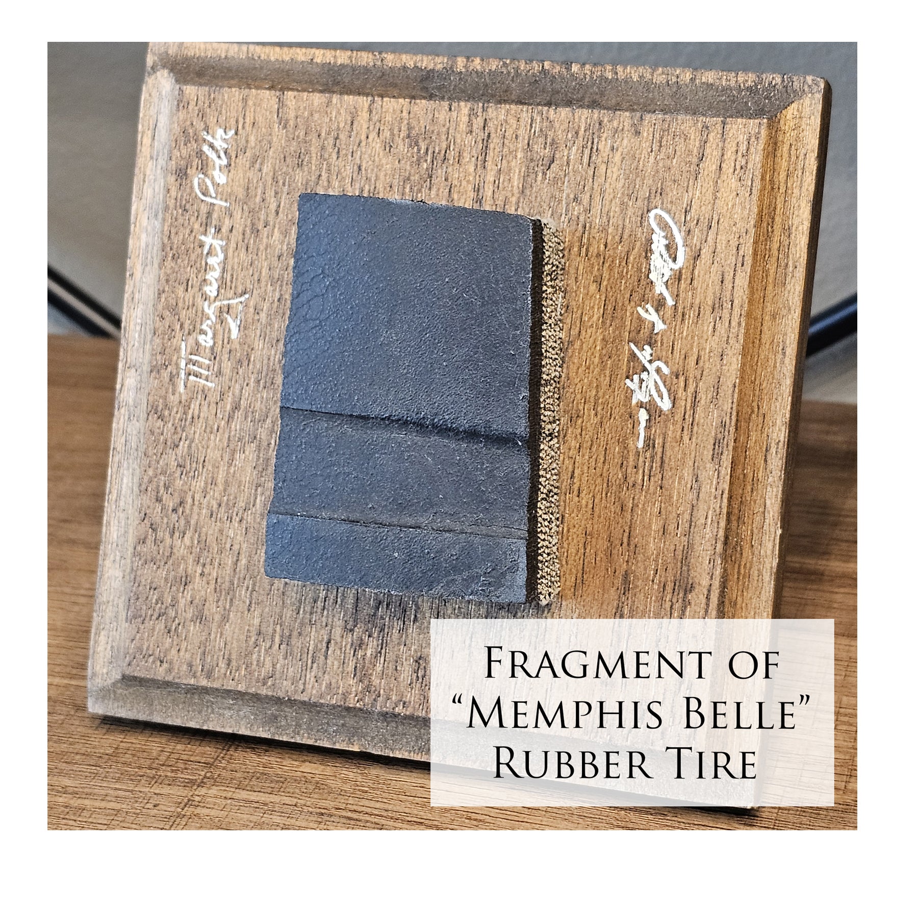 B-17 Memphis Belle - Memphis Awaits the Belle Canvas | INCLUDES: Tire Fragment