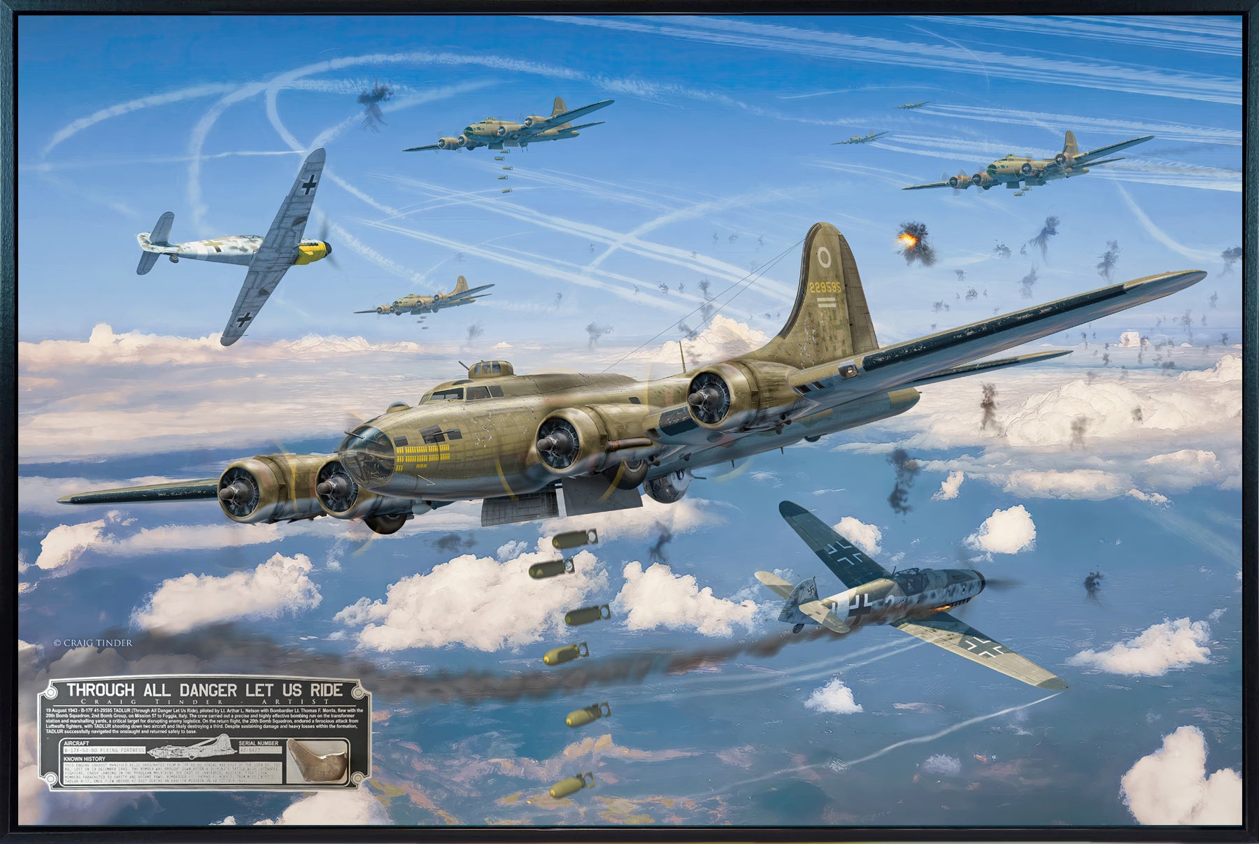 B-17 Flying Fortress - TADLUR Canvas | INCLUDES: Exhaust Manifold Piece