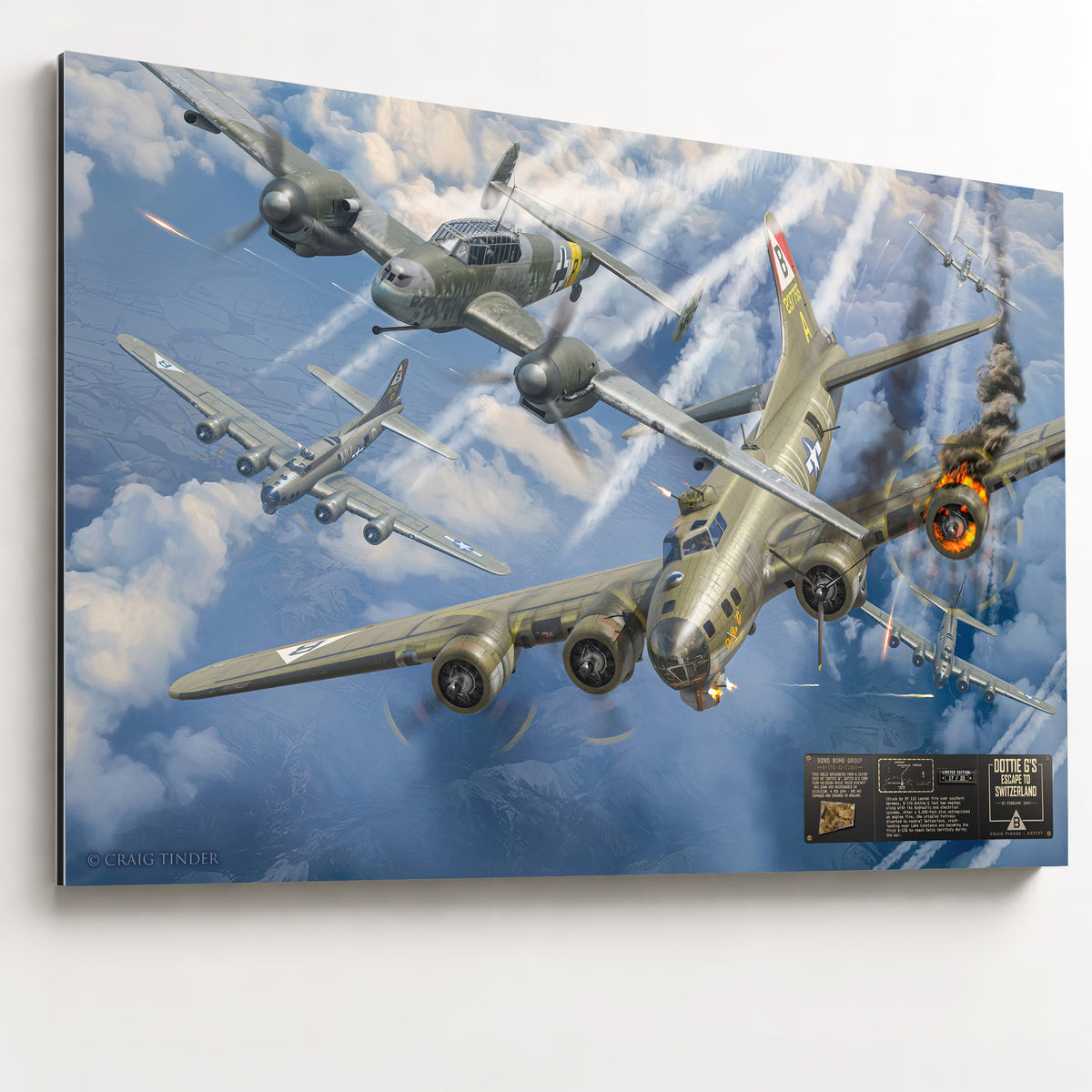 B-17 Flying Fortress - Dottie G's Escape to Switzerland | INCLUDES: 92nd BG B-17 Relic