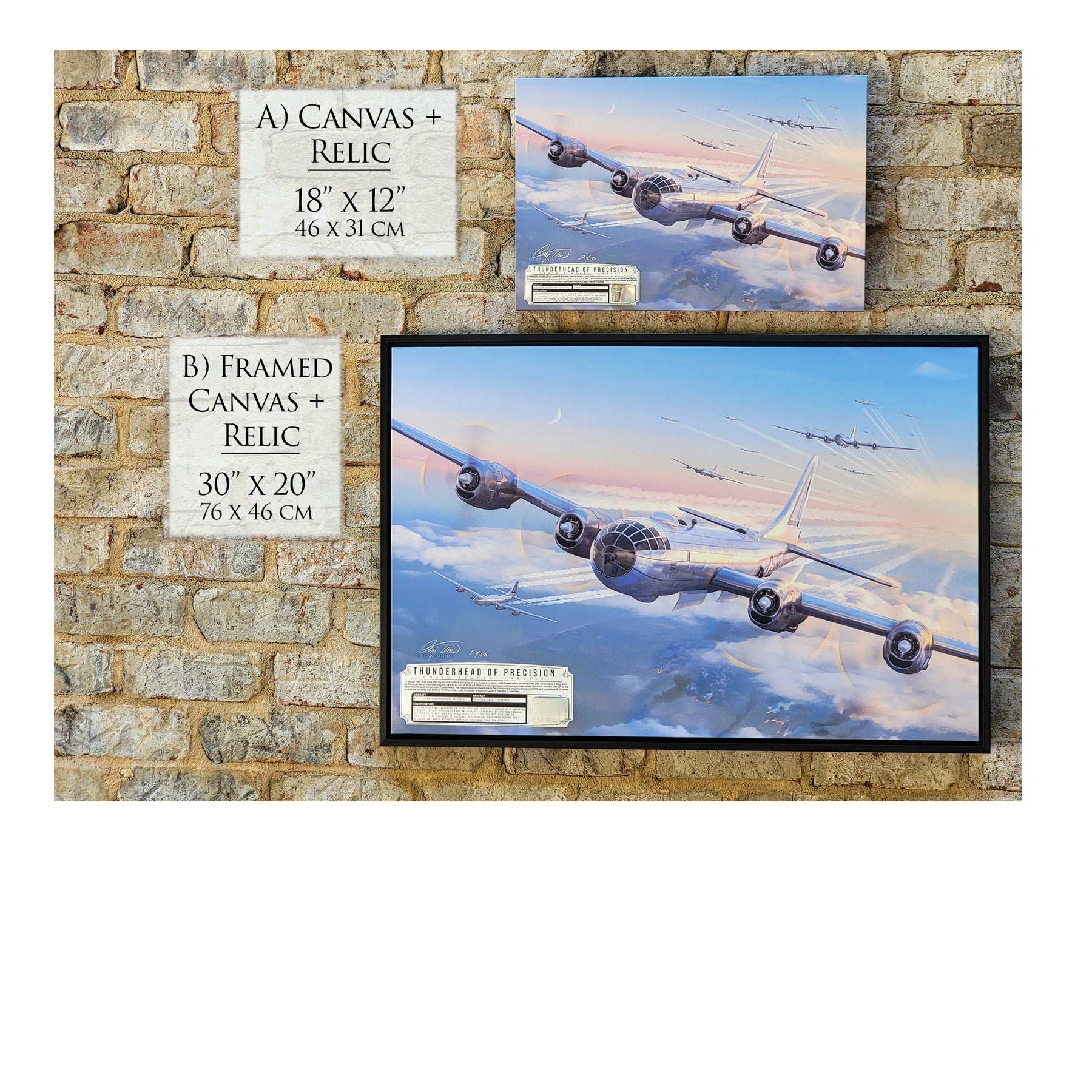 B-29 Superfortress - Thunderhead of Precision Canvas | INCLUDES: Aluminum Panel Relic