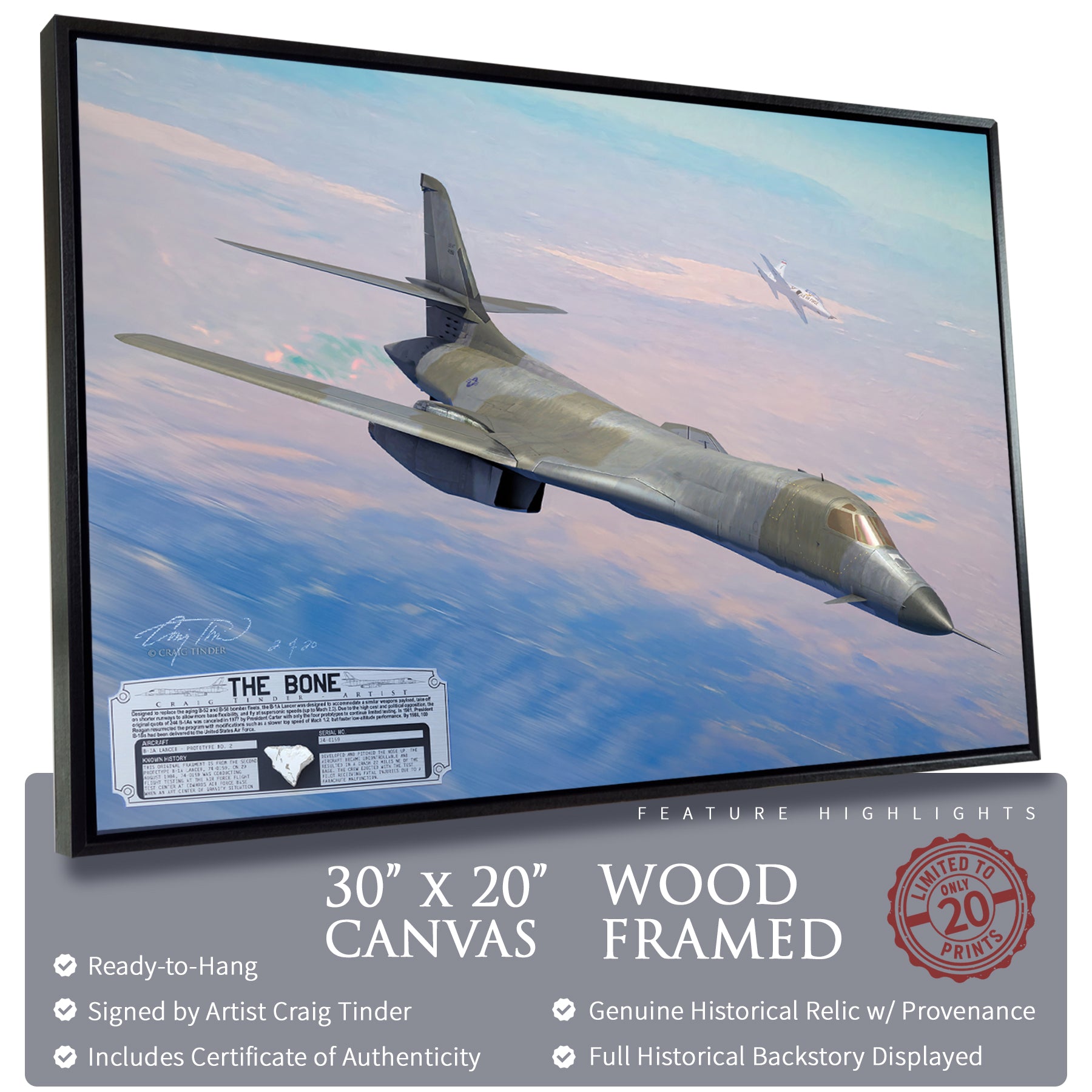 B-1 Lancer - The Bone Canvas | INCLUDES: B-1A Relic