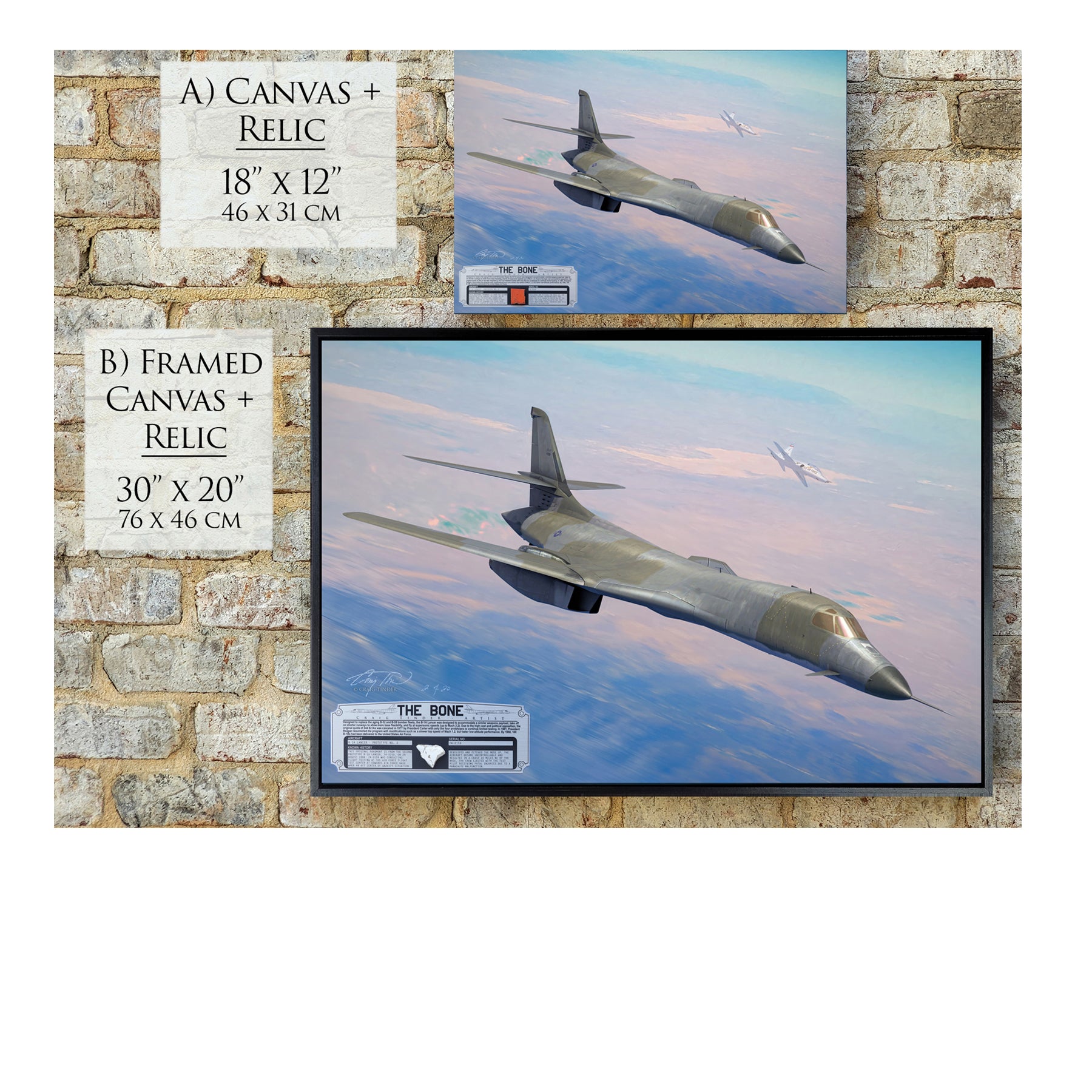 B-1 Lancer - The Bone Canvas | INCLUDES: B-1A Relic