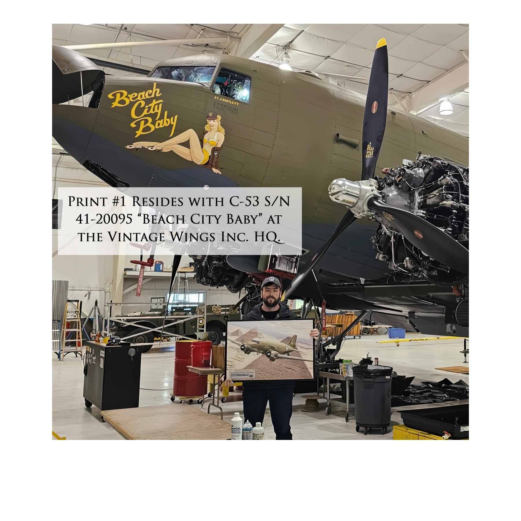 C-53 Skytrooper - Beach City Baby Canvas | INCLUDES: Fuselage Relic