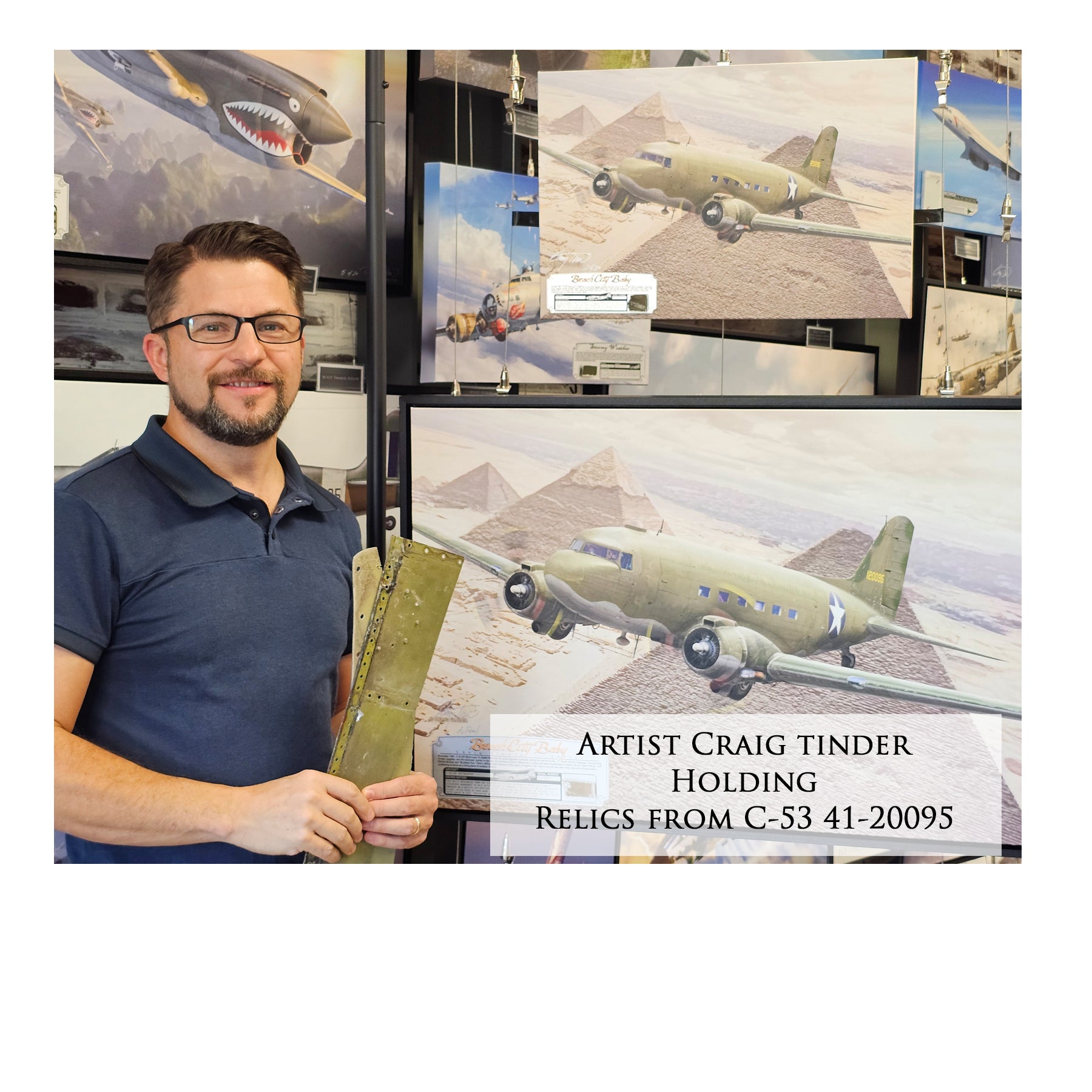 C-53 Skytrooper - Beach City Baby Canvas | INCLUDES: Fuselage Relic