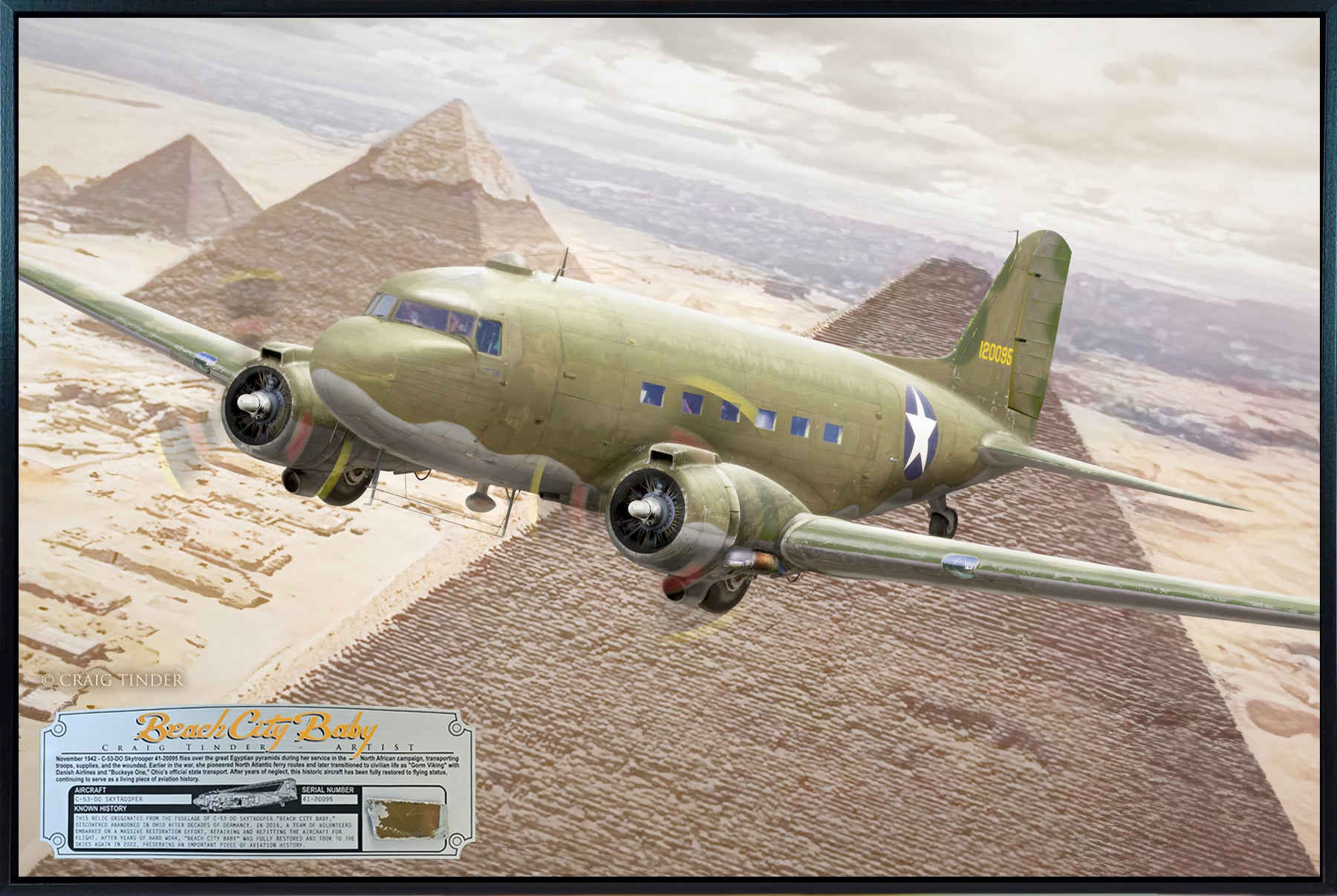 C-53 Skytrooper - Beach City Baby Canvas | INCLUDES: Fuselage Relic
