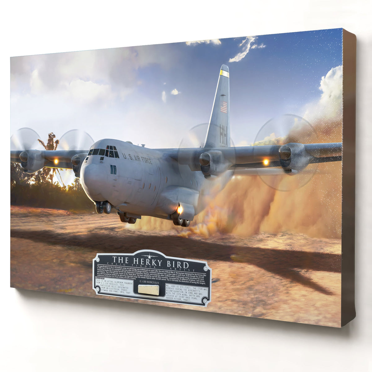 C-130 Hercules The Herky Bird relic artwork by Craig Tinder