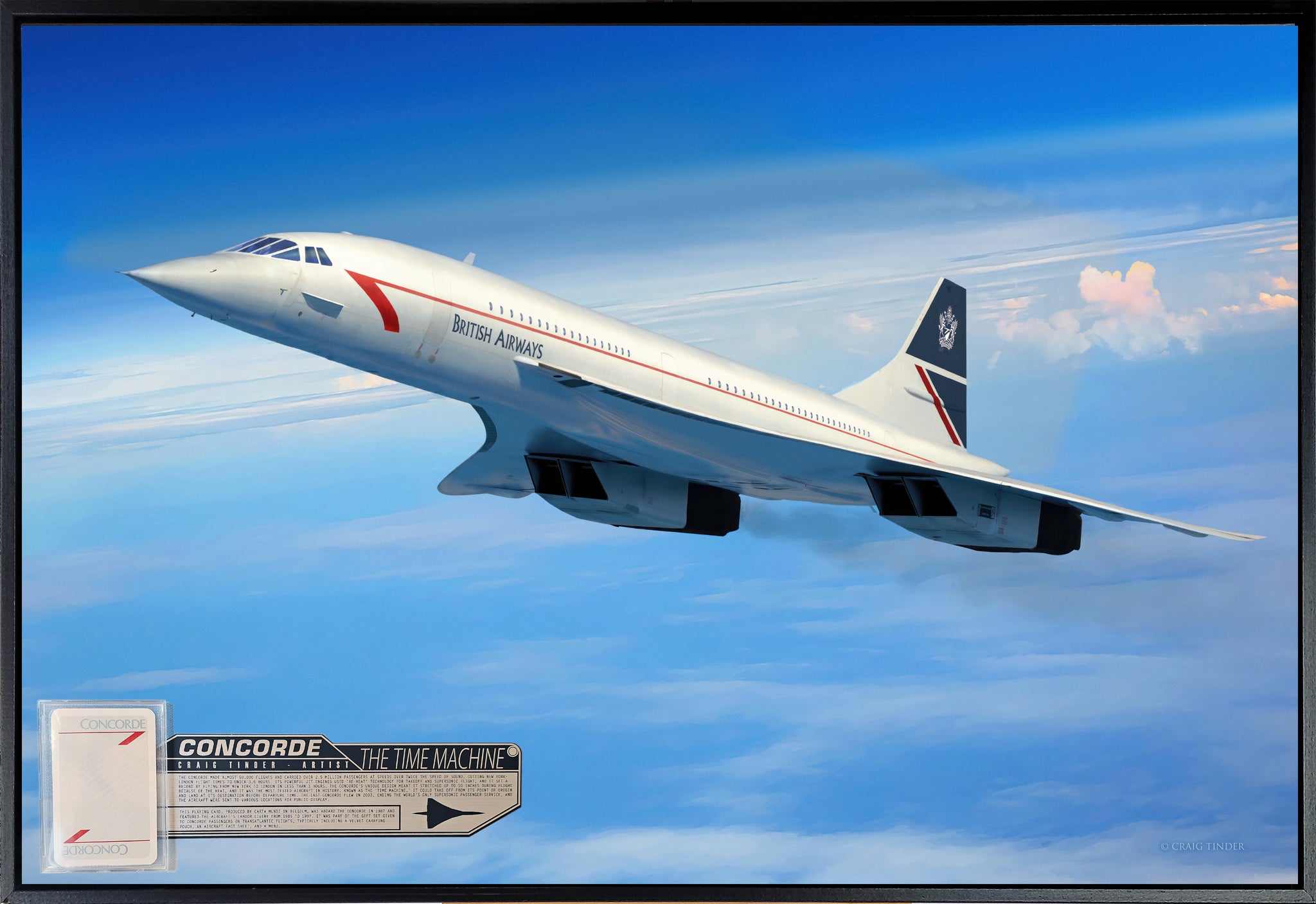 Concorde - The Time Machine Canvas | INCLUDES: Playing Card from Flight