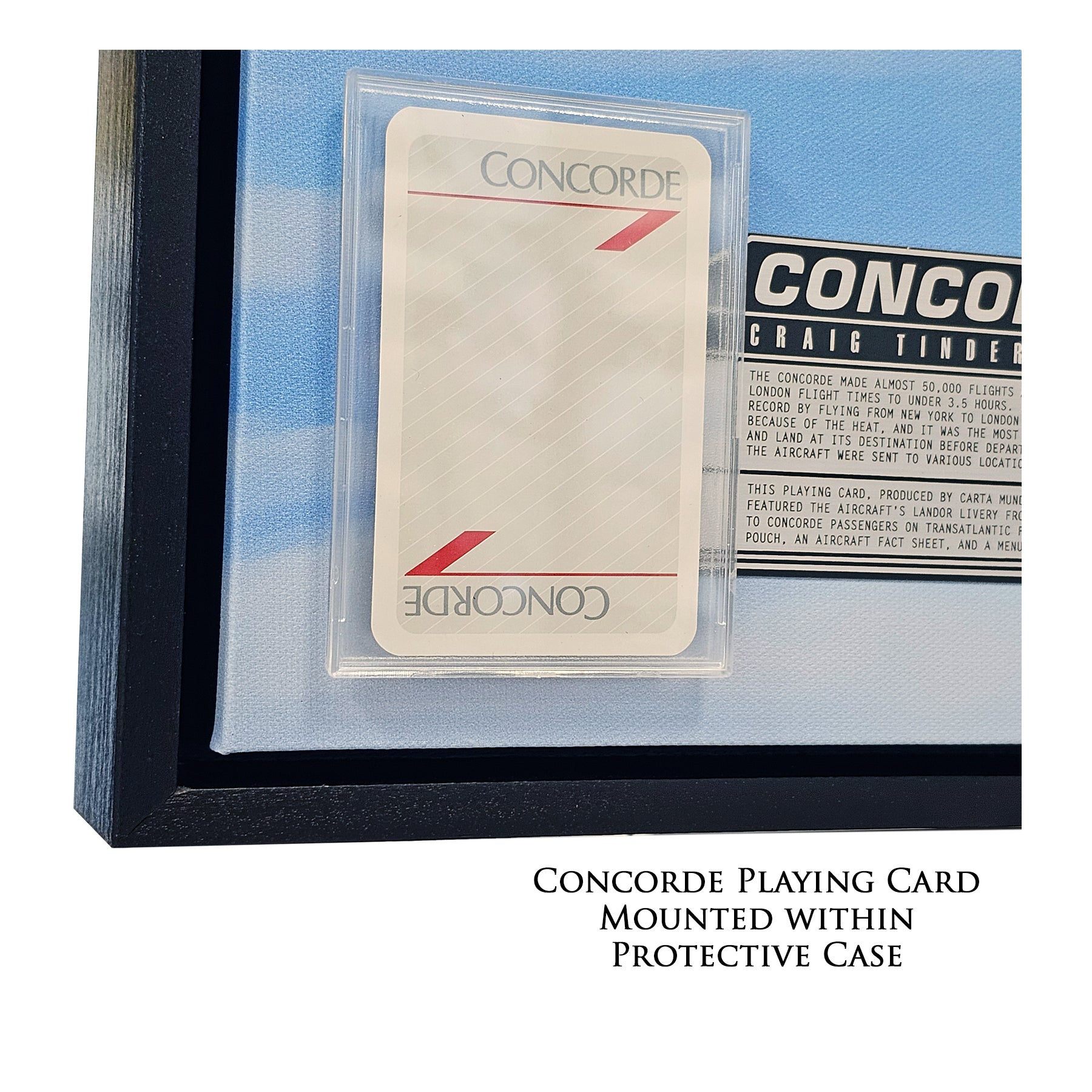 Concorde - The Time Machine Canvas | INCLUDES: Playing Card from Flight