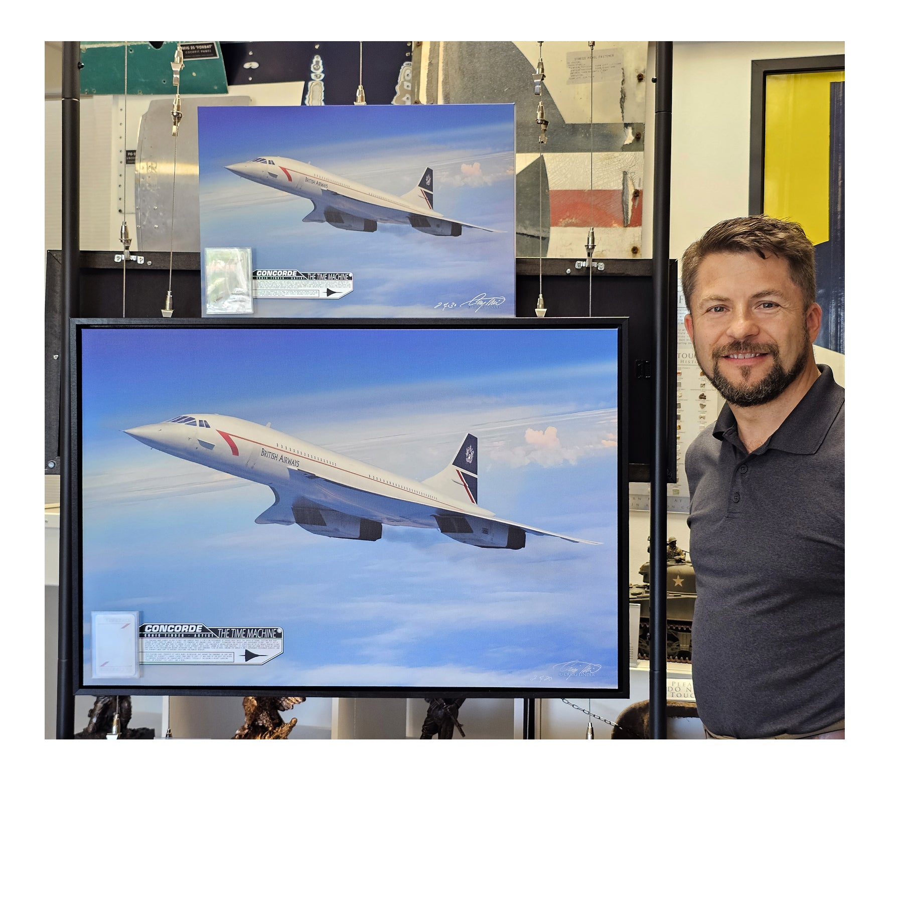 Concorde - The Time Machine Canvas | INCLUDES: Playing Card from Flight