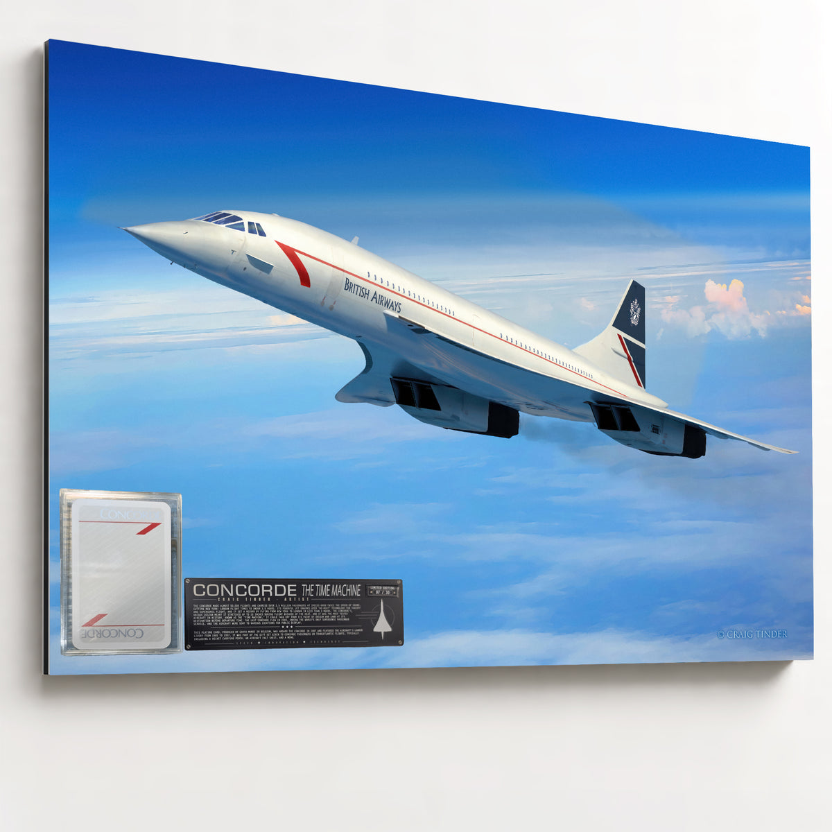 Concorde - The Time Machine historical relic artwork by Craig Tinder
