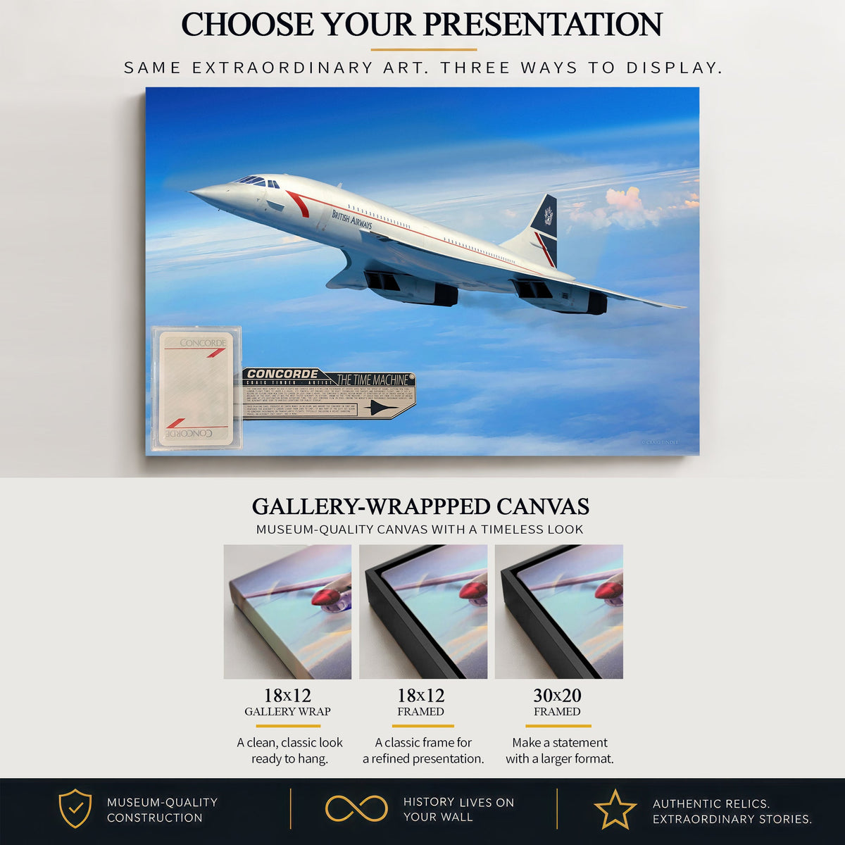 Concorde The Time Machine gallery-wrapped canvas