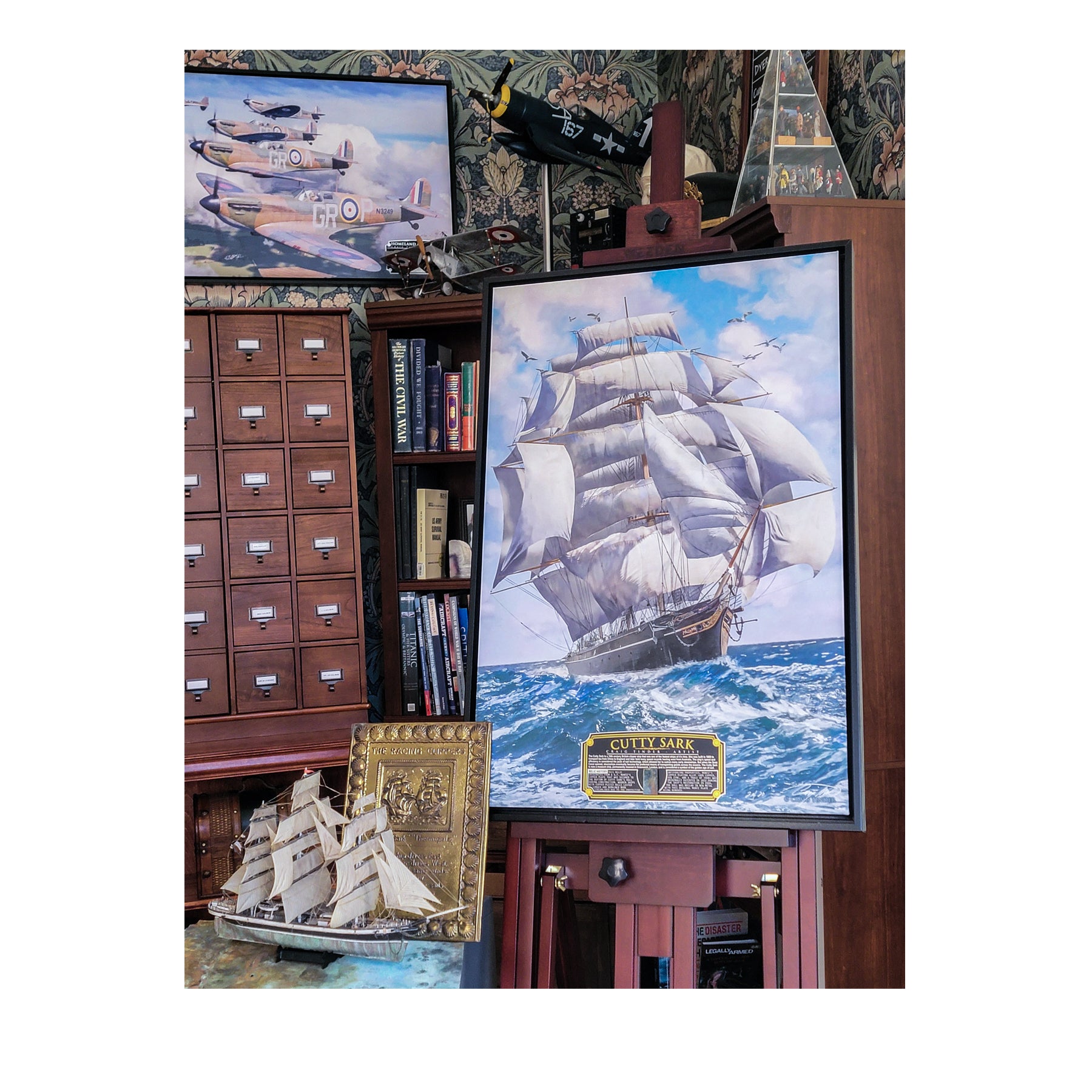 Cutty Sark Clipper Ship Canvas | INCLUDES: Muntz Plating Relic