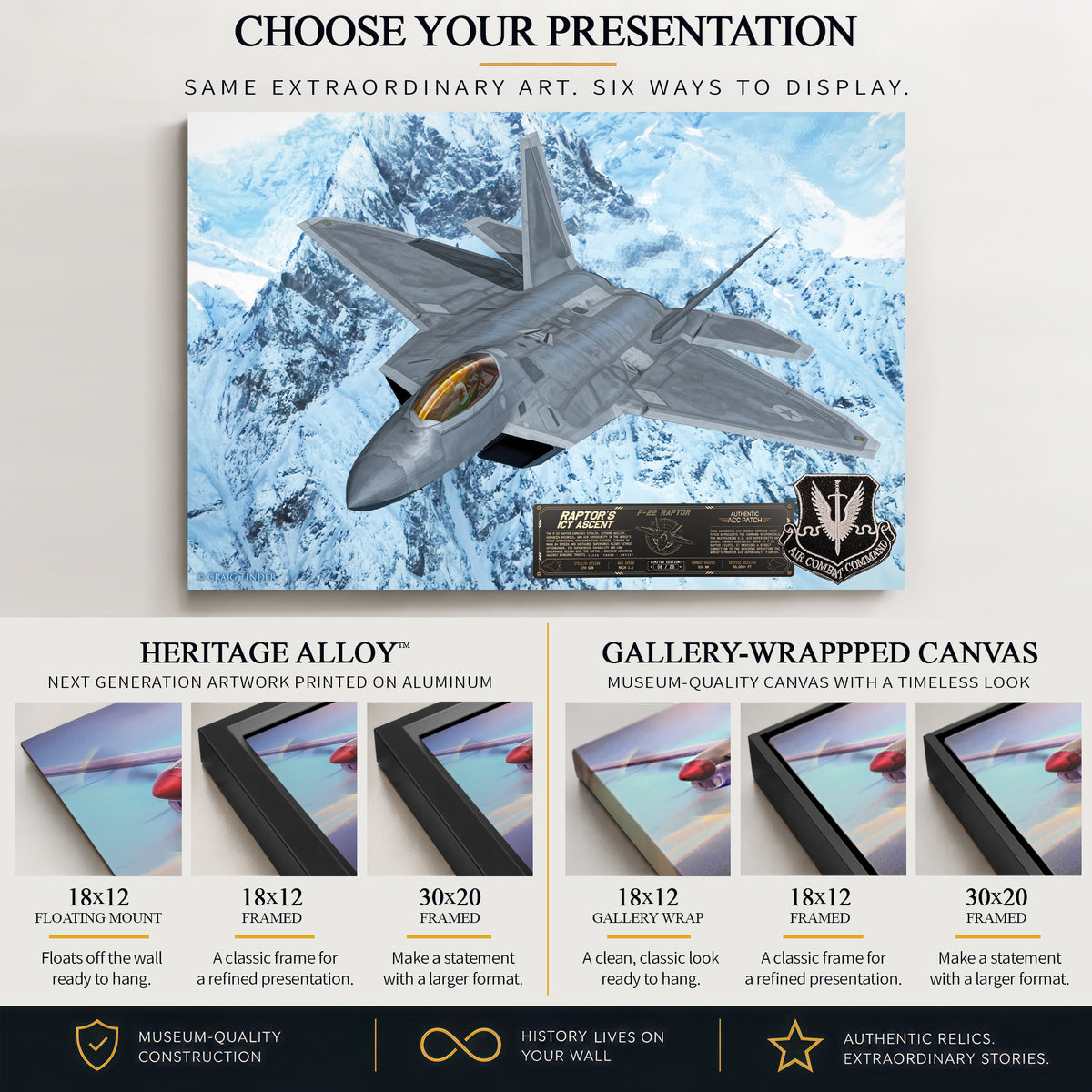 F-22 Raptor - Raptor's Icy Ascent | INCLUDES: Authentic Patch