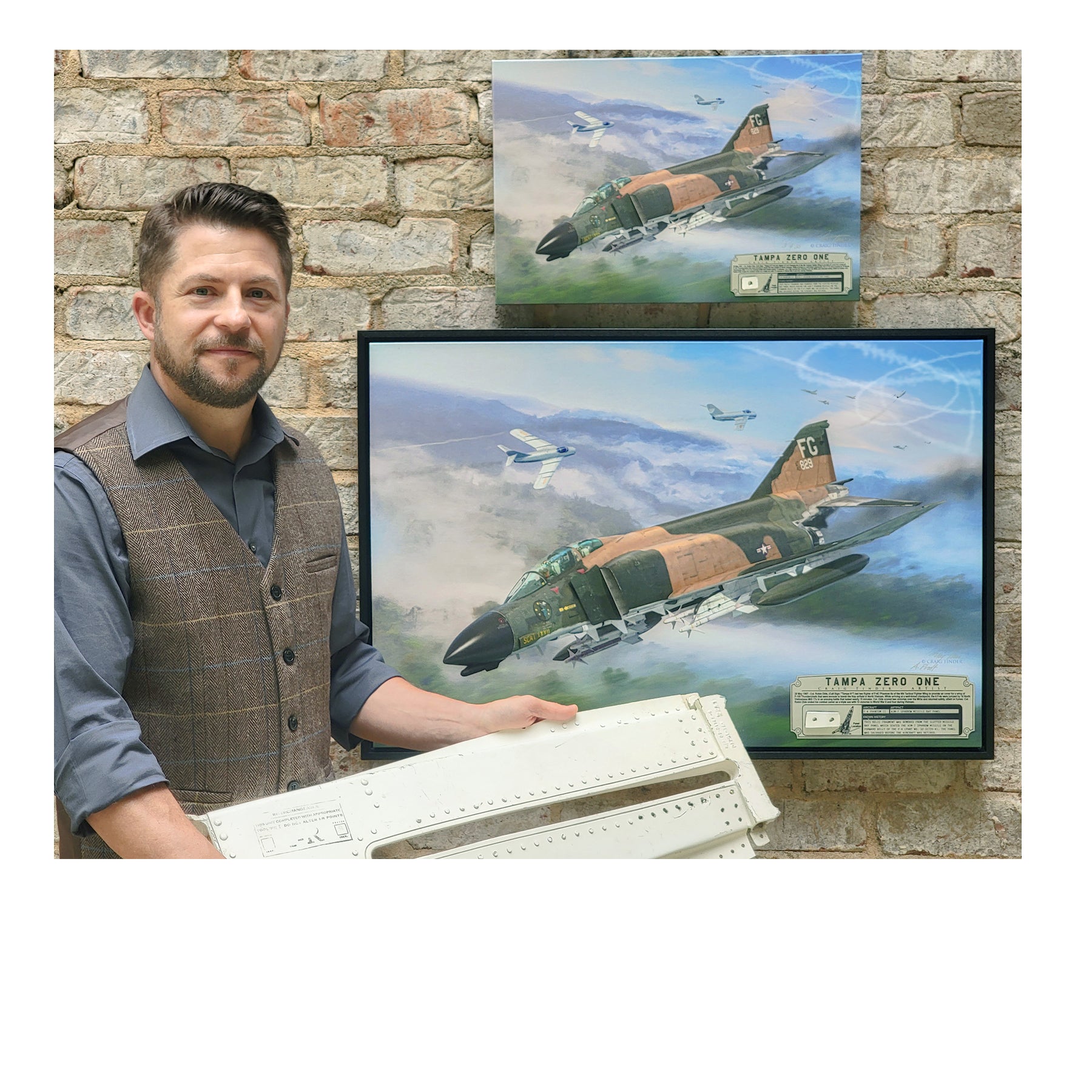 F-4 Phantom II - Tampa Zero One Canvas | INCLUDES: Missile Panel Relic