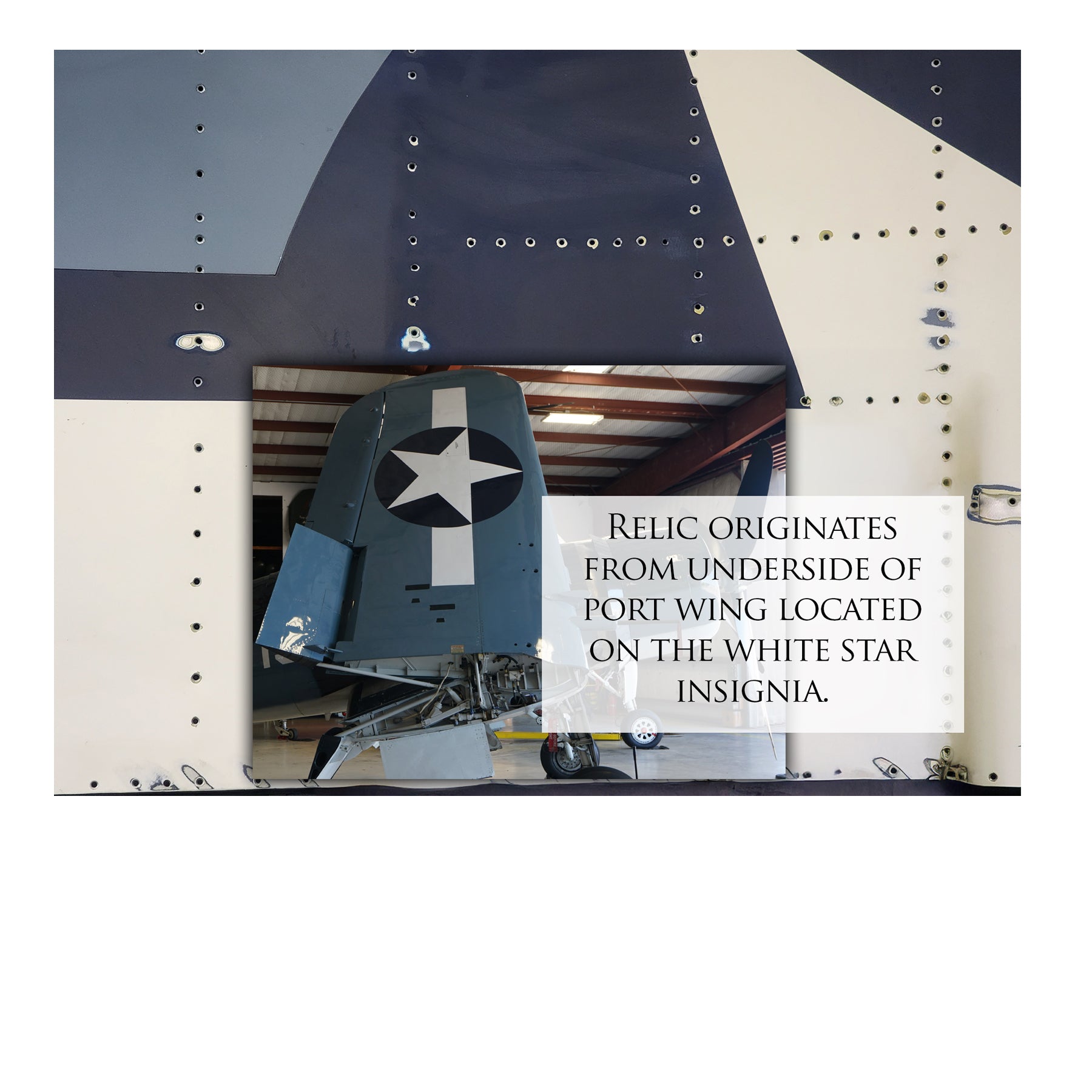 F4U Corsair - Fighting 17 Canvas | INCLUDES: Wing Relic