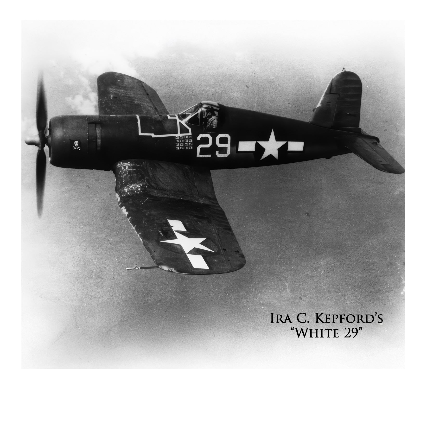 F4U Corsair - Fighting 17 Canvas | INCLUDES: Wing Relic