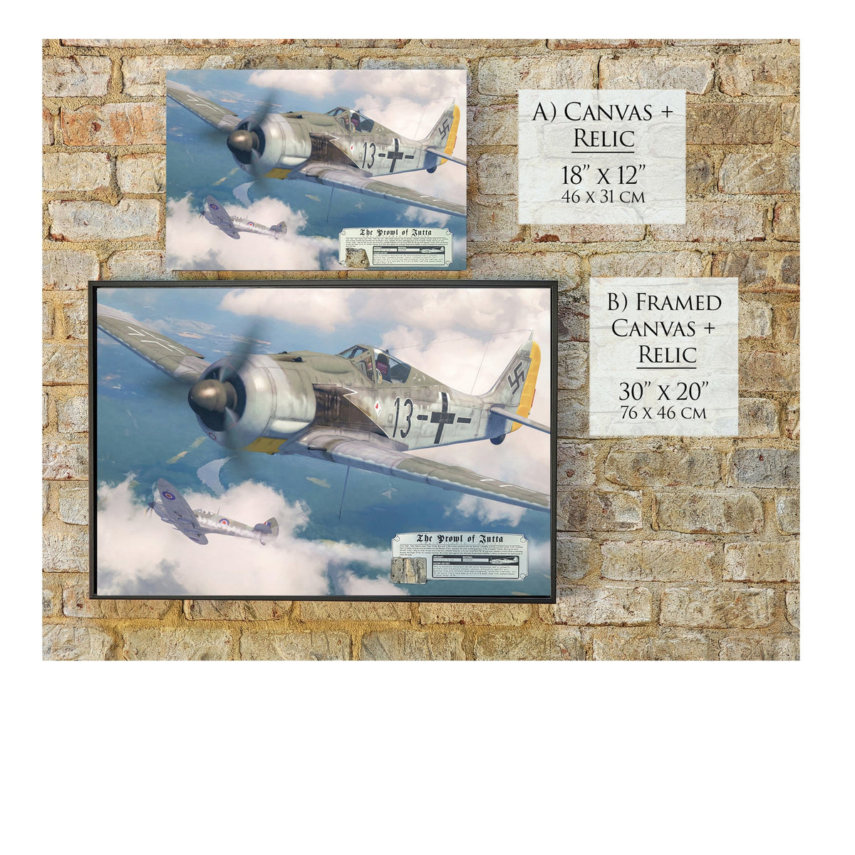 Focke-Wulf Fw 190 Prowl of Jutta historical relic material