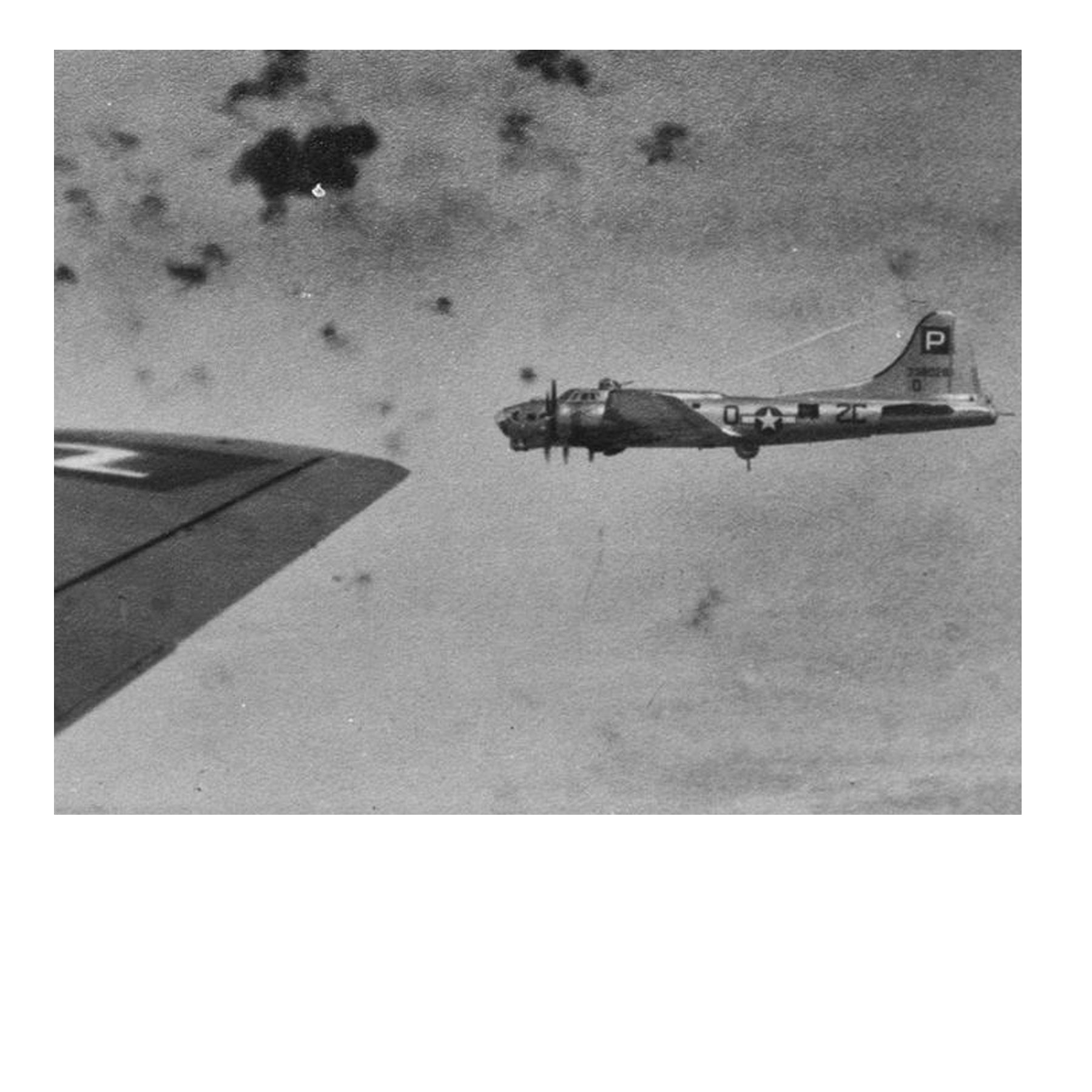 B-17 Flying Fortress - High Tailed Lady Canvas | INCLUDES: Wing Skin Fragment