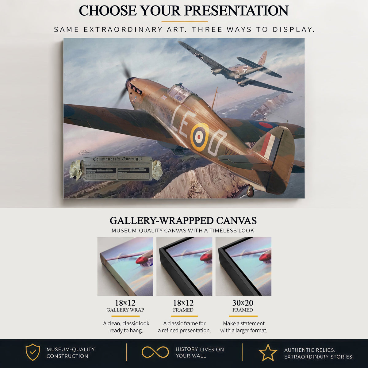 Hurricane Commander's Oversight gallery-wrapped canvas