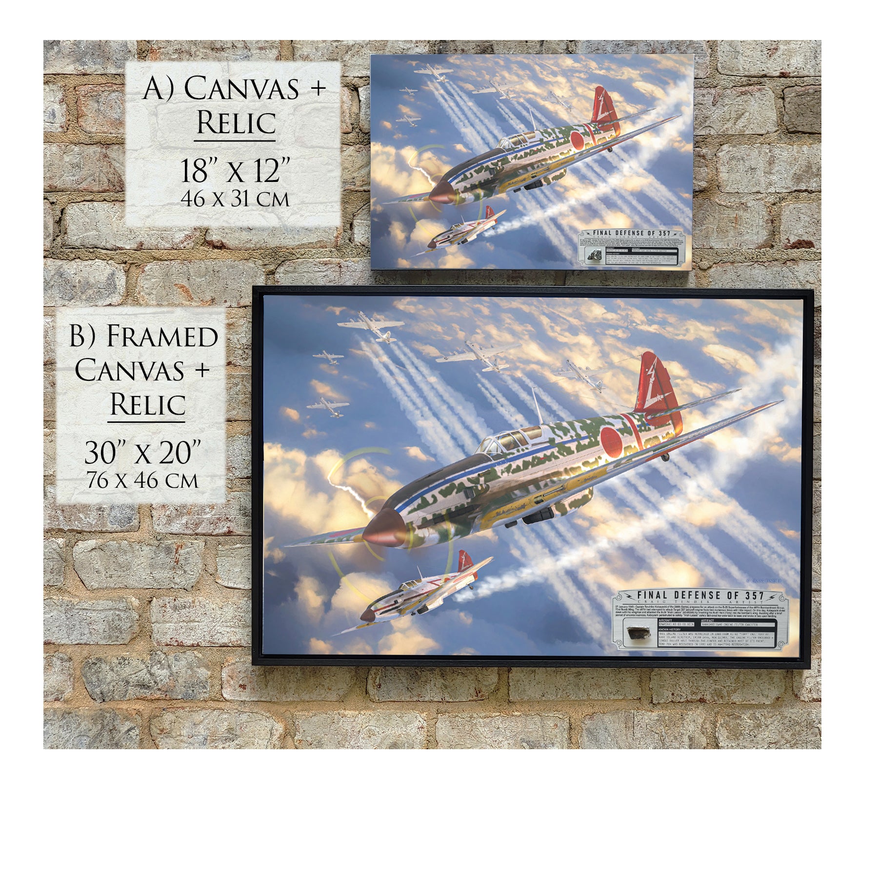 Ki-61 Hein Tony - Final Defense of 357 Canvas | INCLUDES: Engine Canister Piece