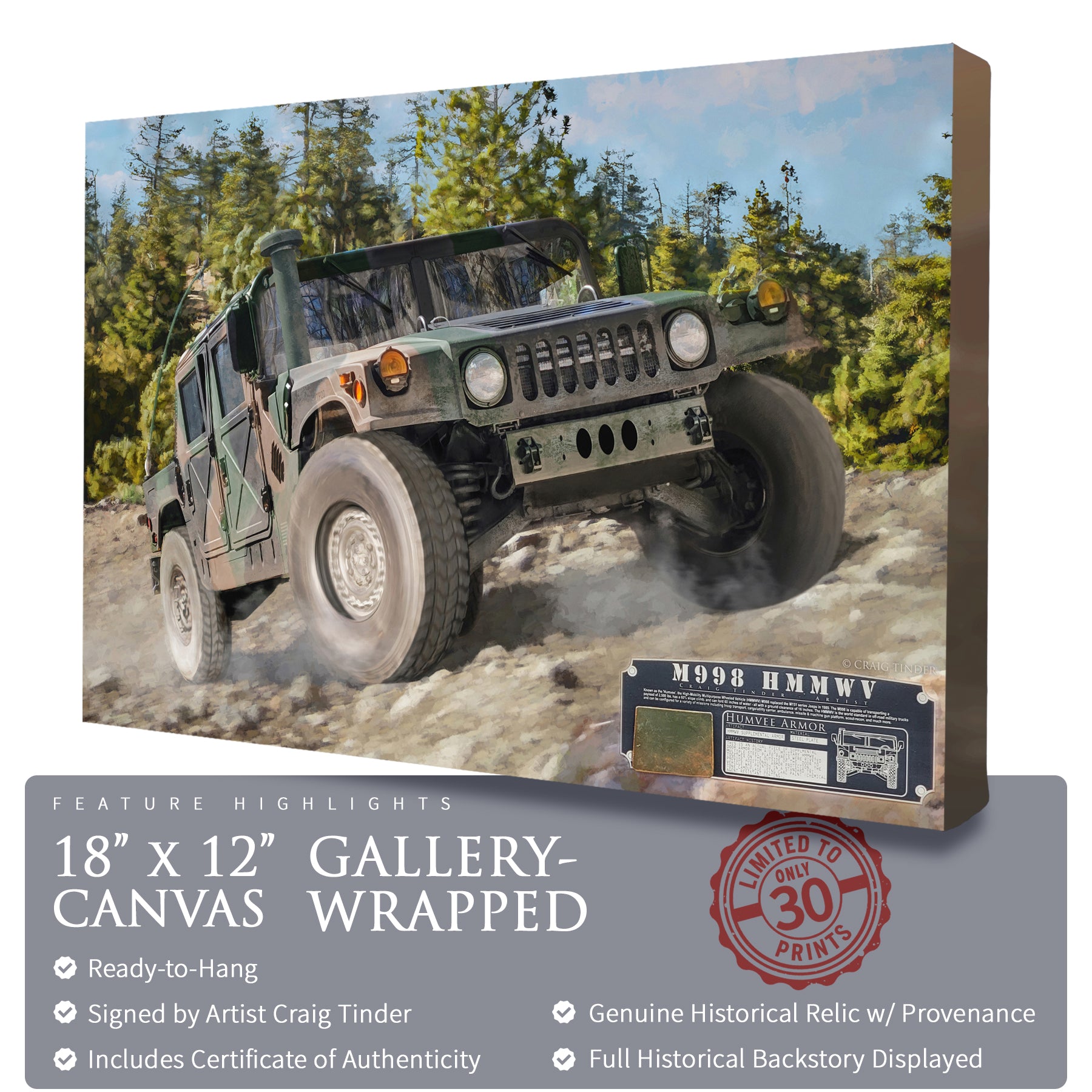 HMMWV M998 - Humvee Canvas | INCLUDES: Armor Fragment