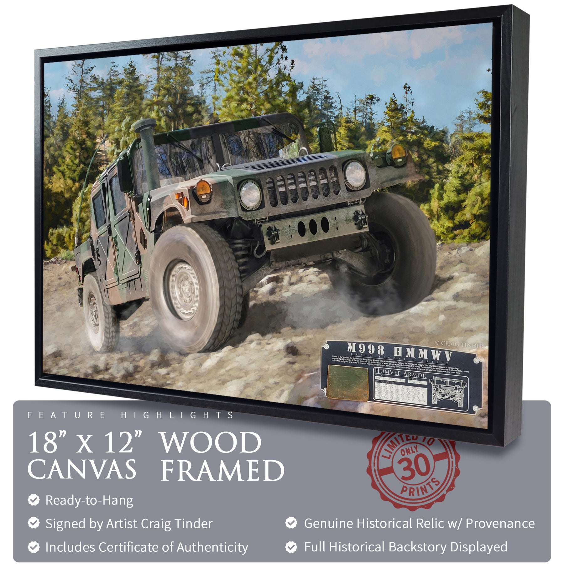HMMWV M998 - Humvee Canvas | INCLUDES: Armor Fragment