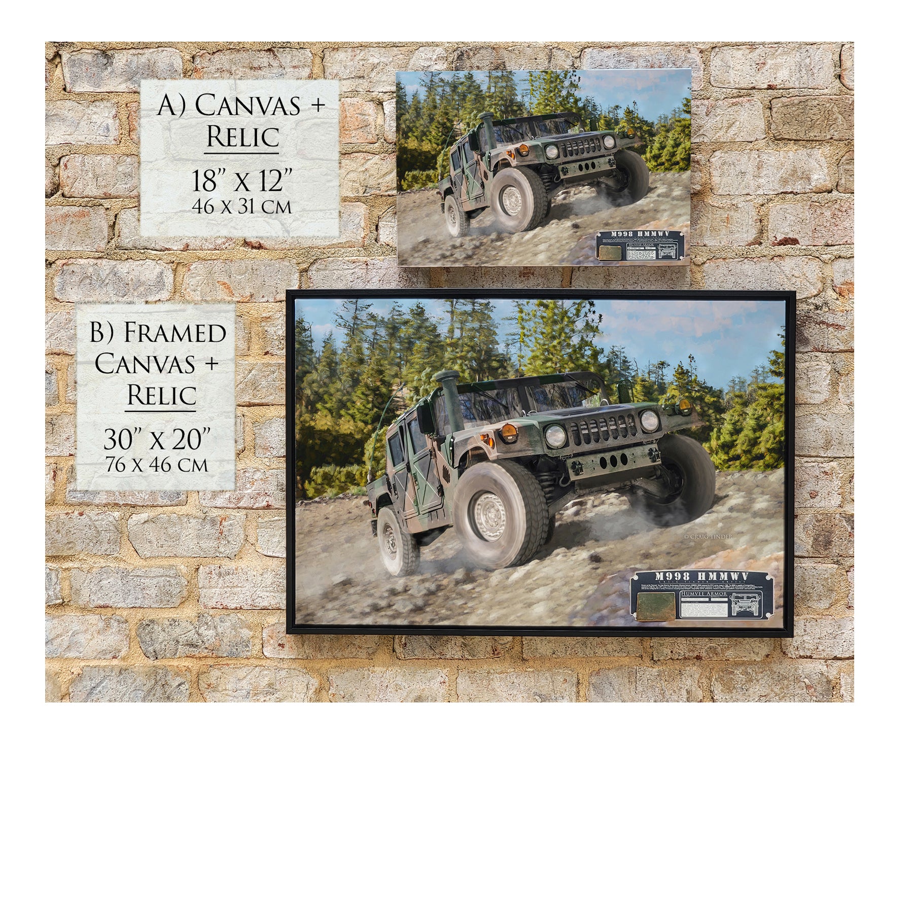 HMMWV M998 - Humvee Canvas | INCLUDES: Armor Fragment