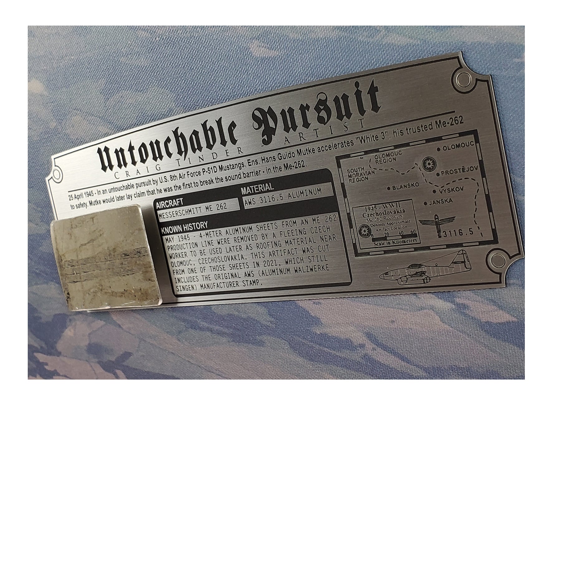 Me 262 Swallow - Untouchable Pursuit Canvas | INCLUDES: Wing Skin Relic
