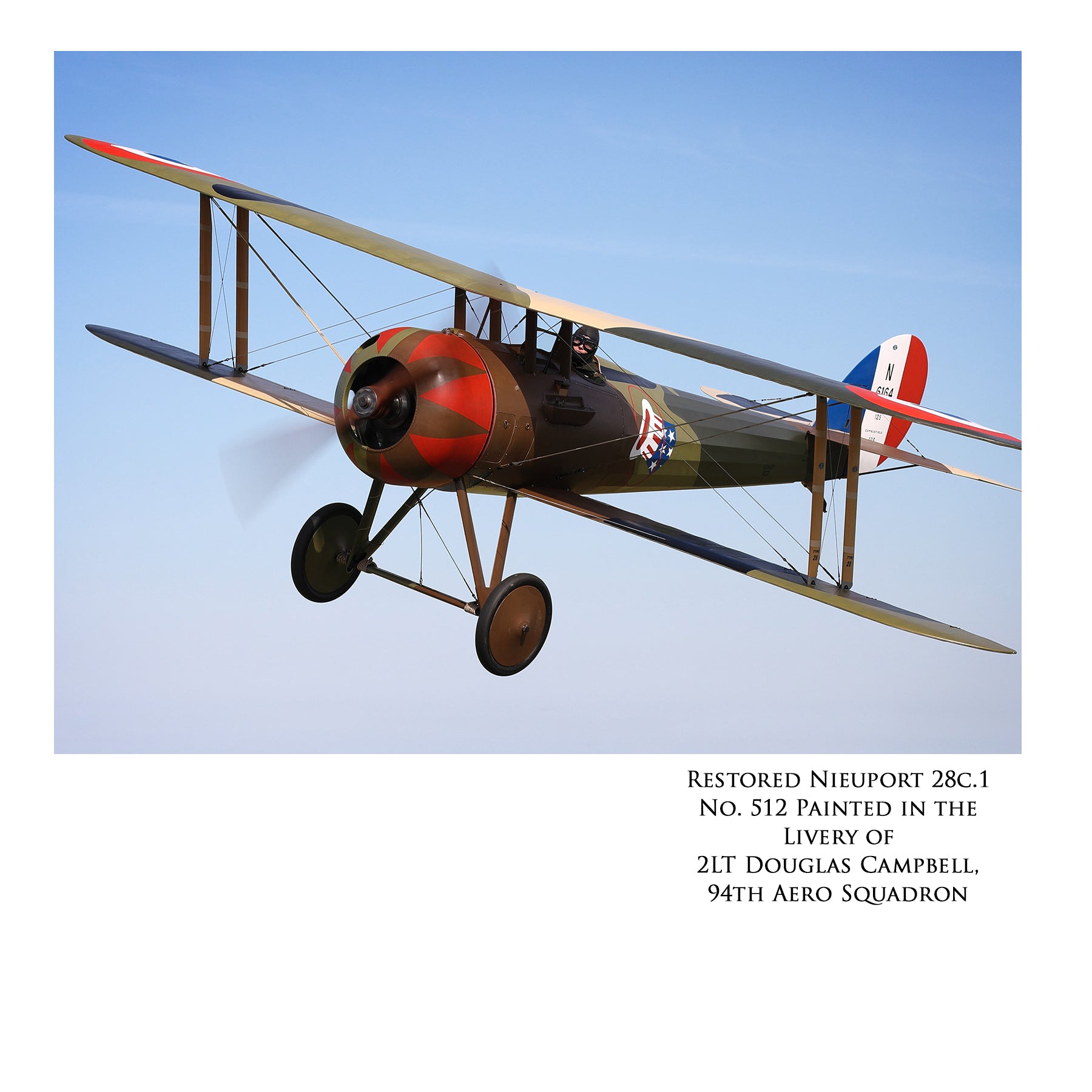Nieuport 28 - The First Victory Canvas | INCLUDES: Stabilizer Fabric Piece