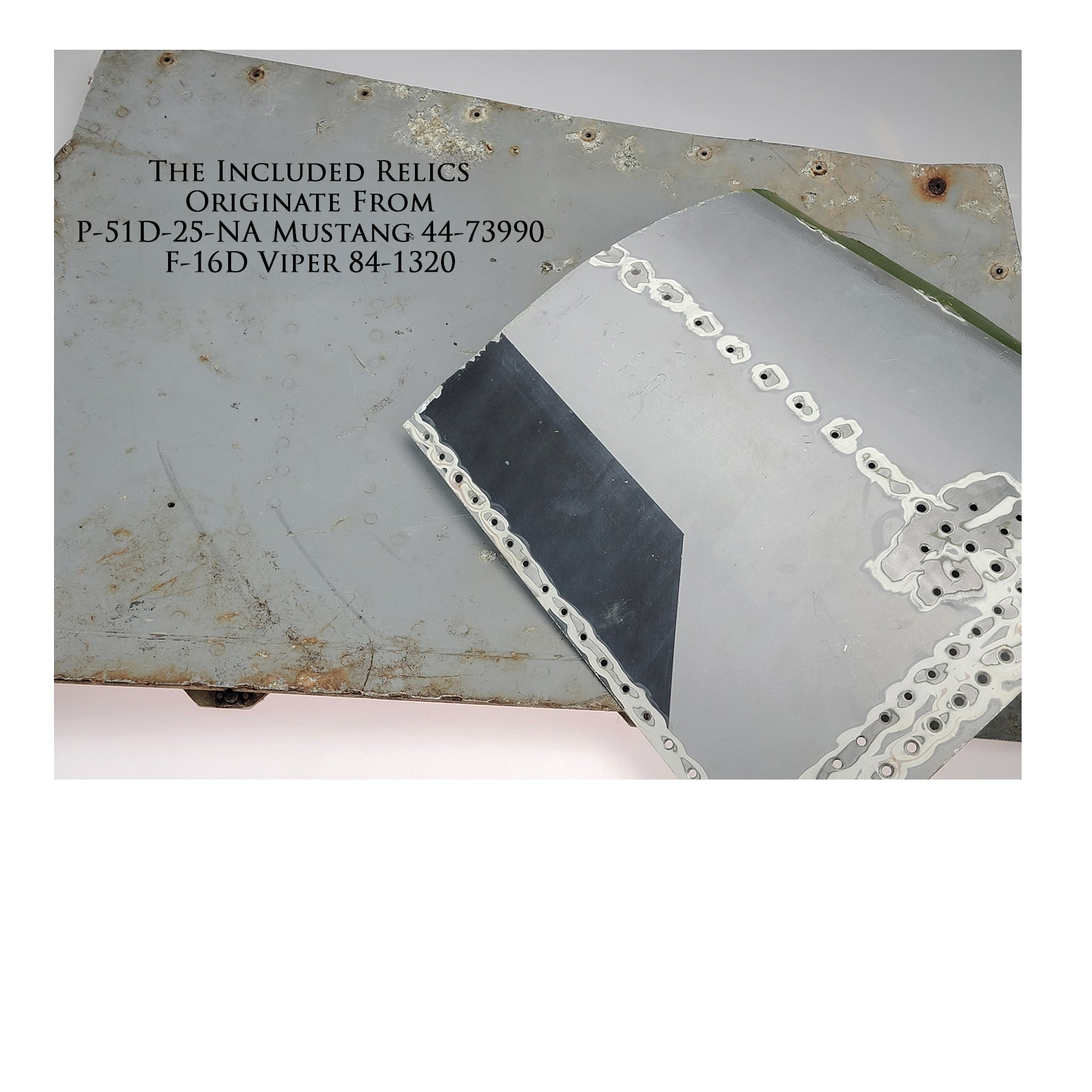P-51 & F-16 - American Evolution Canvas | INCLUDES: Fuselage Panel & Access Door Relics