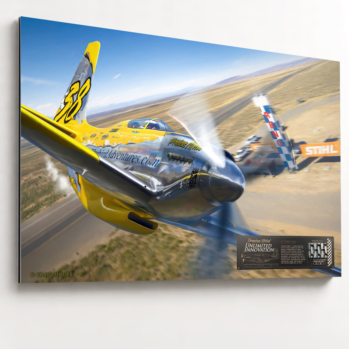 P-51 Mustang - #38 Precious Metal | INCLUDES: Fuselage Fragment