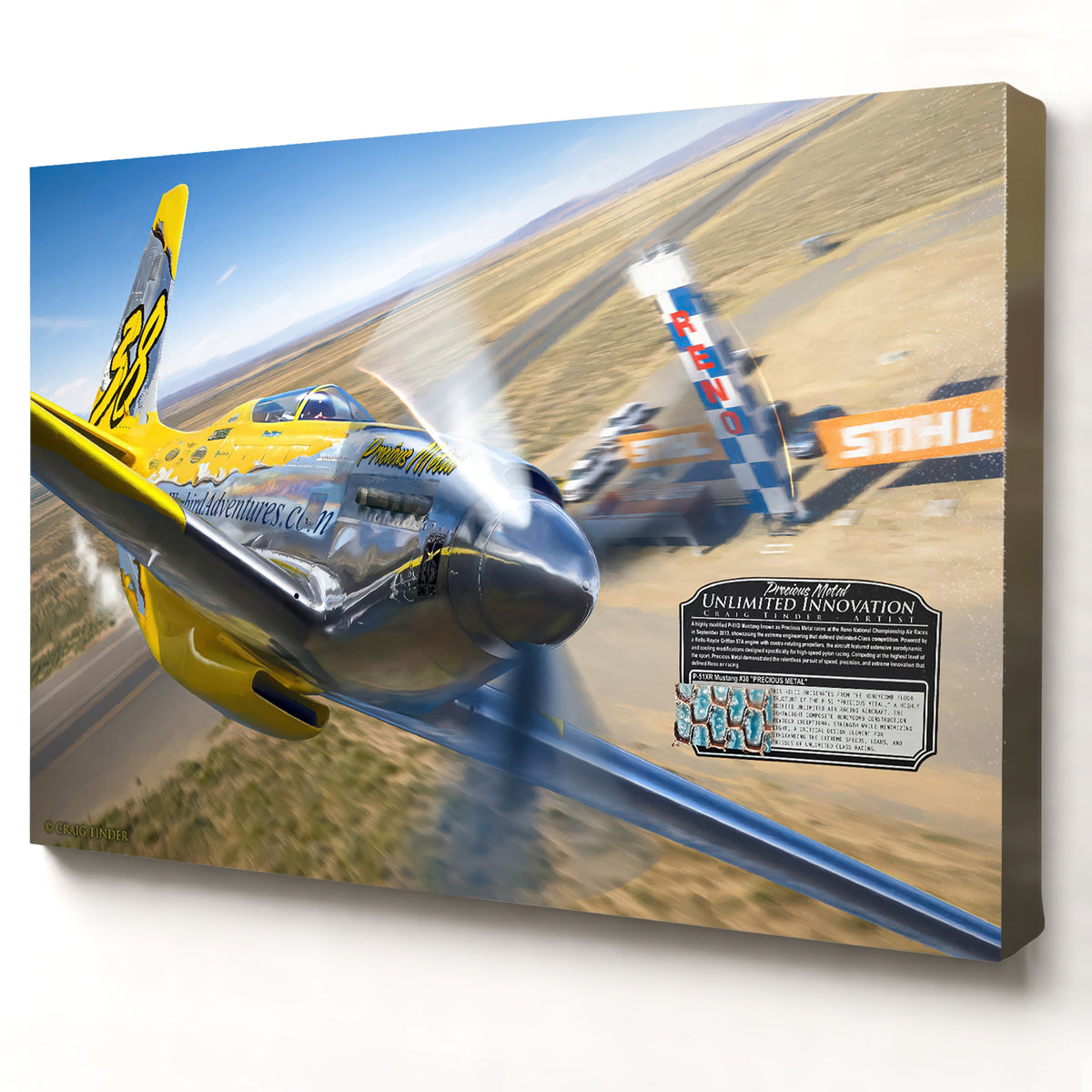 P-51 Mustang - #38 Precious Metal | INCLUDES: Fuselage Fragment