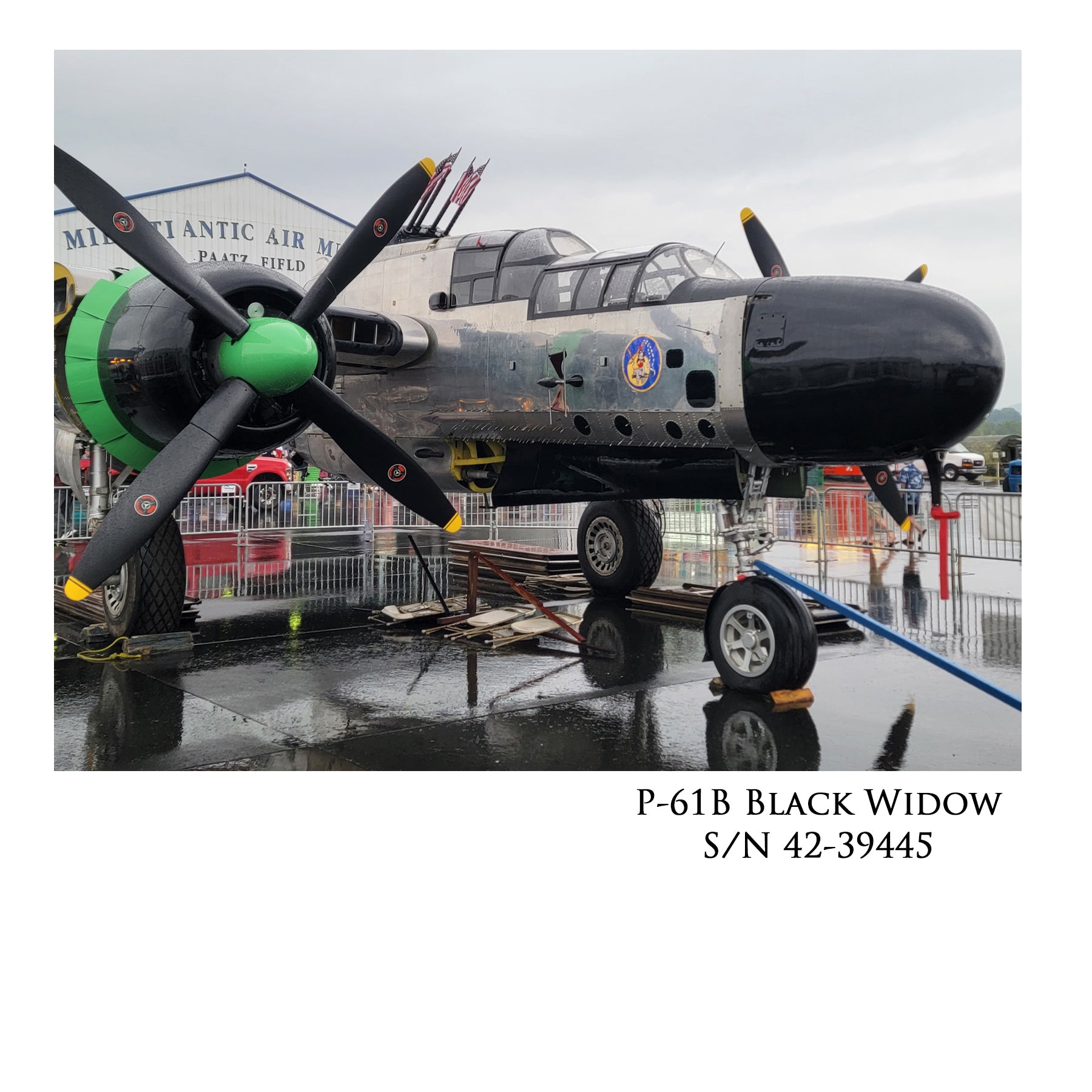 P-61 Black Widow - Final Burst At First Light Canvas | INCLUDES: P-61B Aluminum Relic