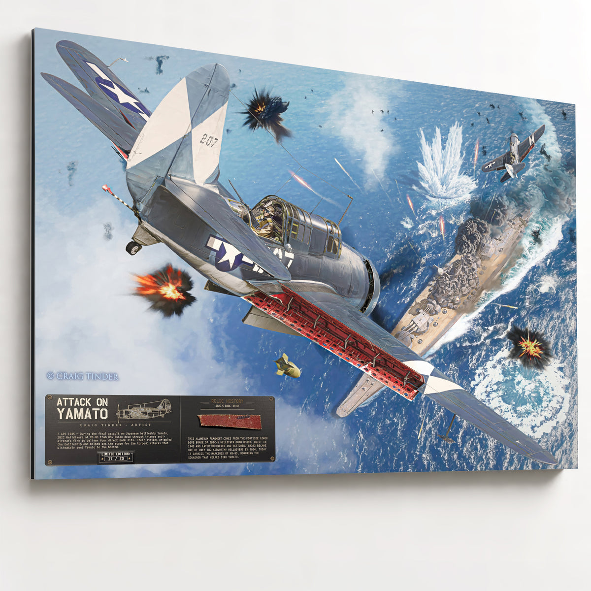SB2C Helldiver - The Attack on Yamato | INCLUDES: Dive Brake Fragment