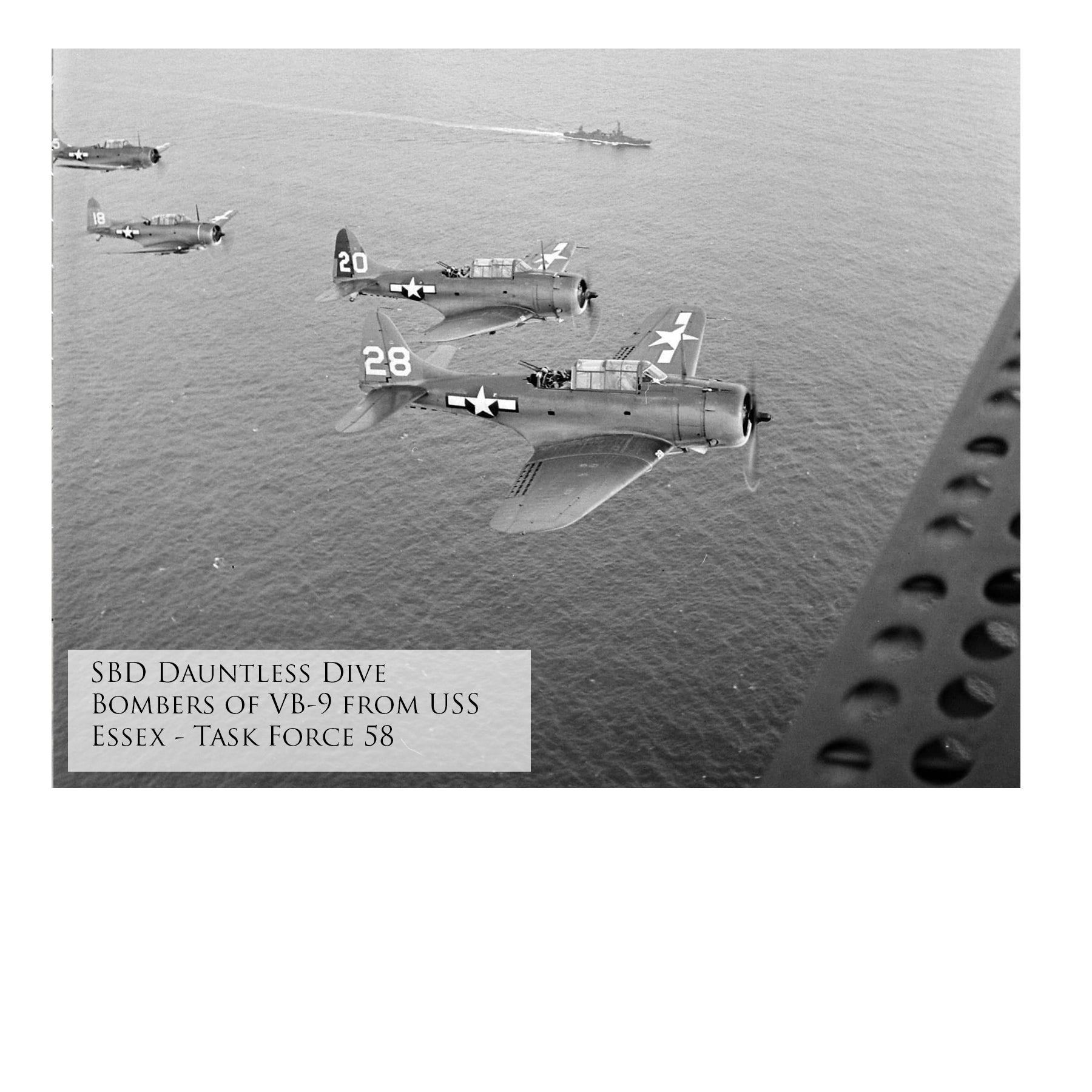 SBD Dauntless - Dauntless Over Kwajalein | INCLUDES: Dive Brake Relic