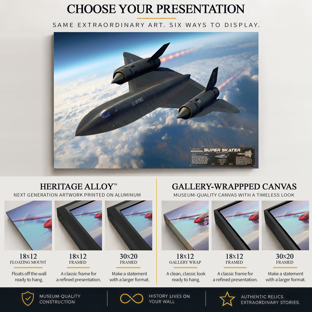 SR-71 Blackbird - Super Skater | INCLUDES: Titanium SR-71 Relic
