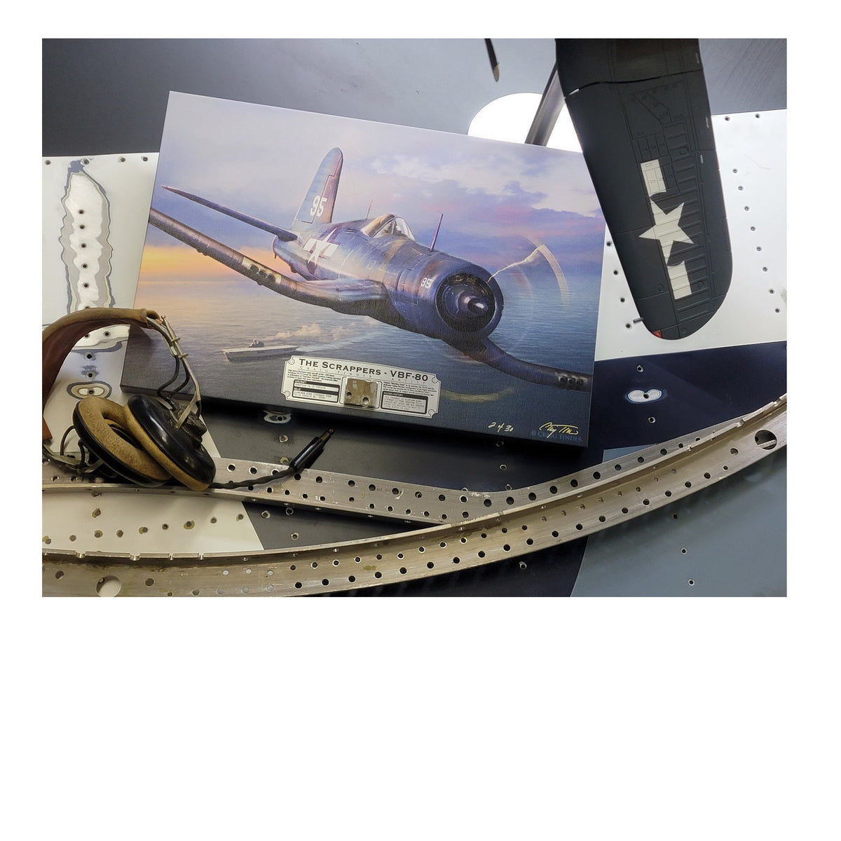 FG-1D Corsair The Scrappers historical relic material