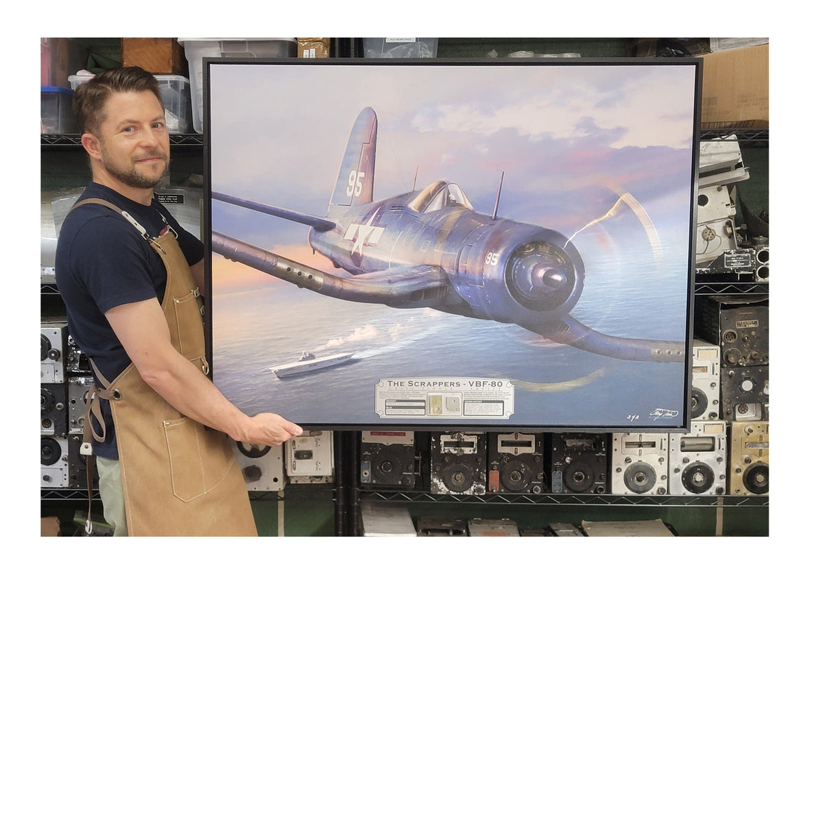 FG-1D Corsair The Scrappers historical relic material