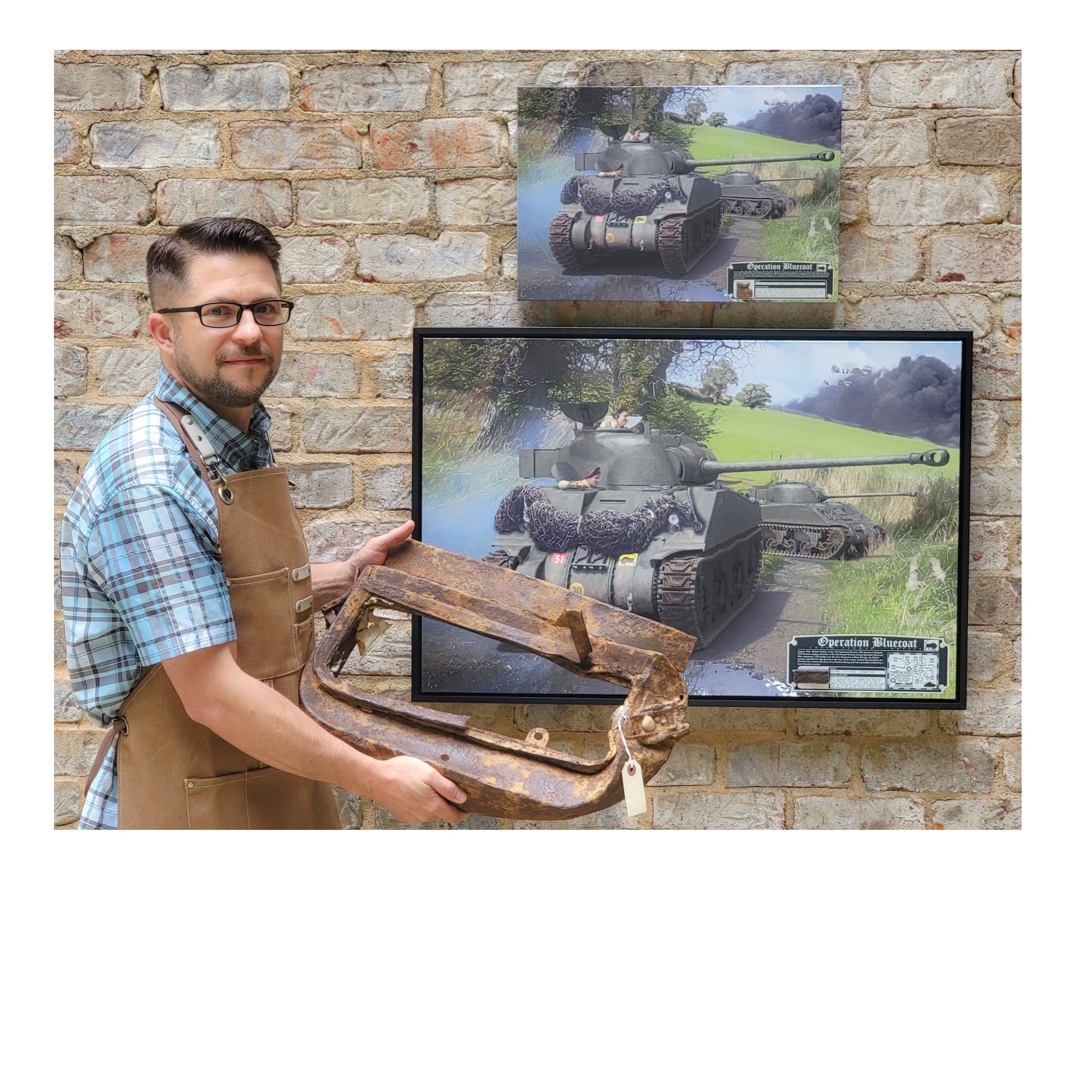 Sherman Tank - Operation Bluecoat Canvas | INCLUDES: Latch Cover Relic