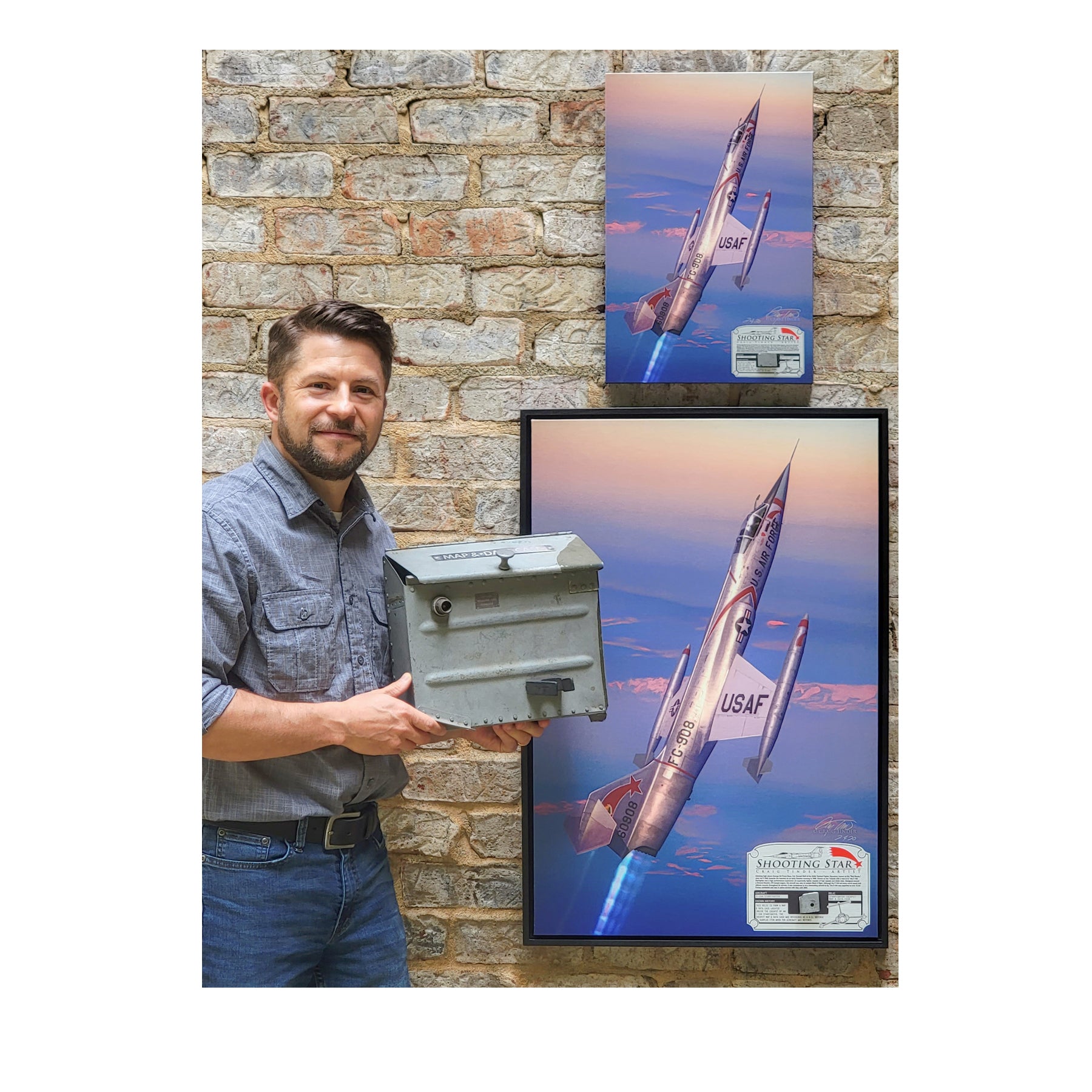 F-104 Starfighter - Shooting Star Canvas | INCLUDES: Map & Data Case Fragment