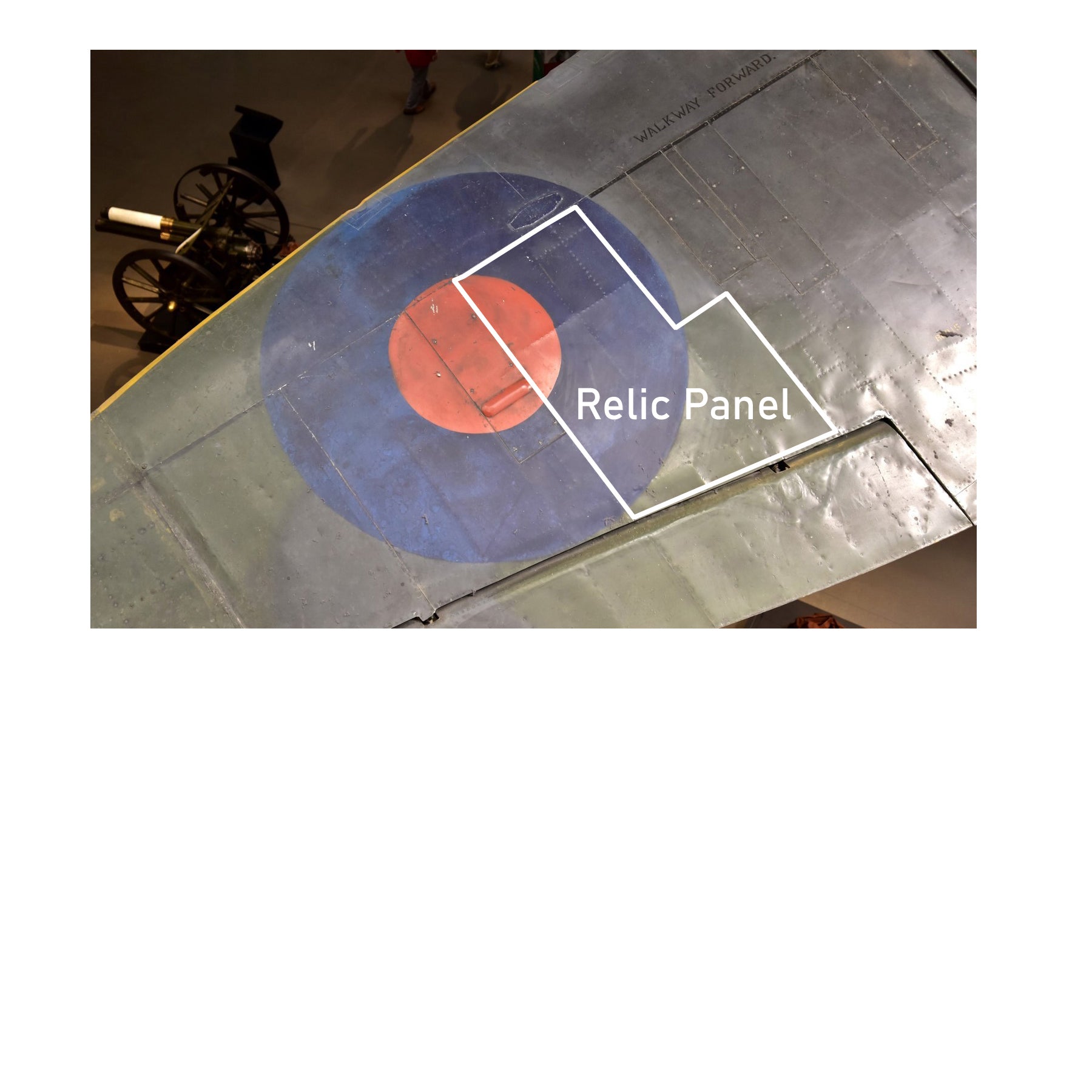 Spitfire - Douglas Bader Framed Canvas | INCLUDES: Wing Panel Relic