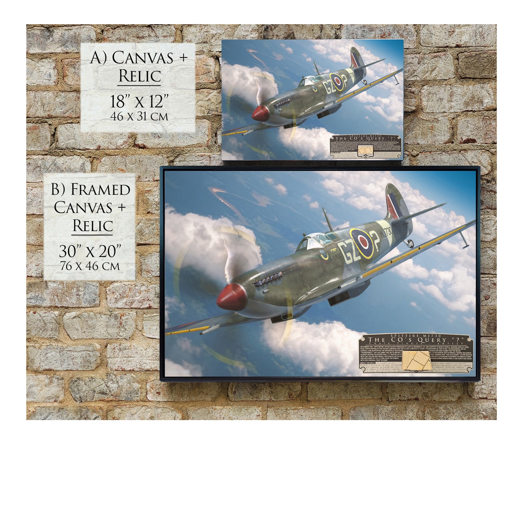 Spitfire Mk IX - The CO's Query Canvas | INCLUDES: Propeller Piece