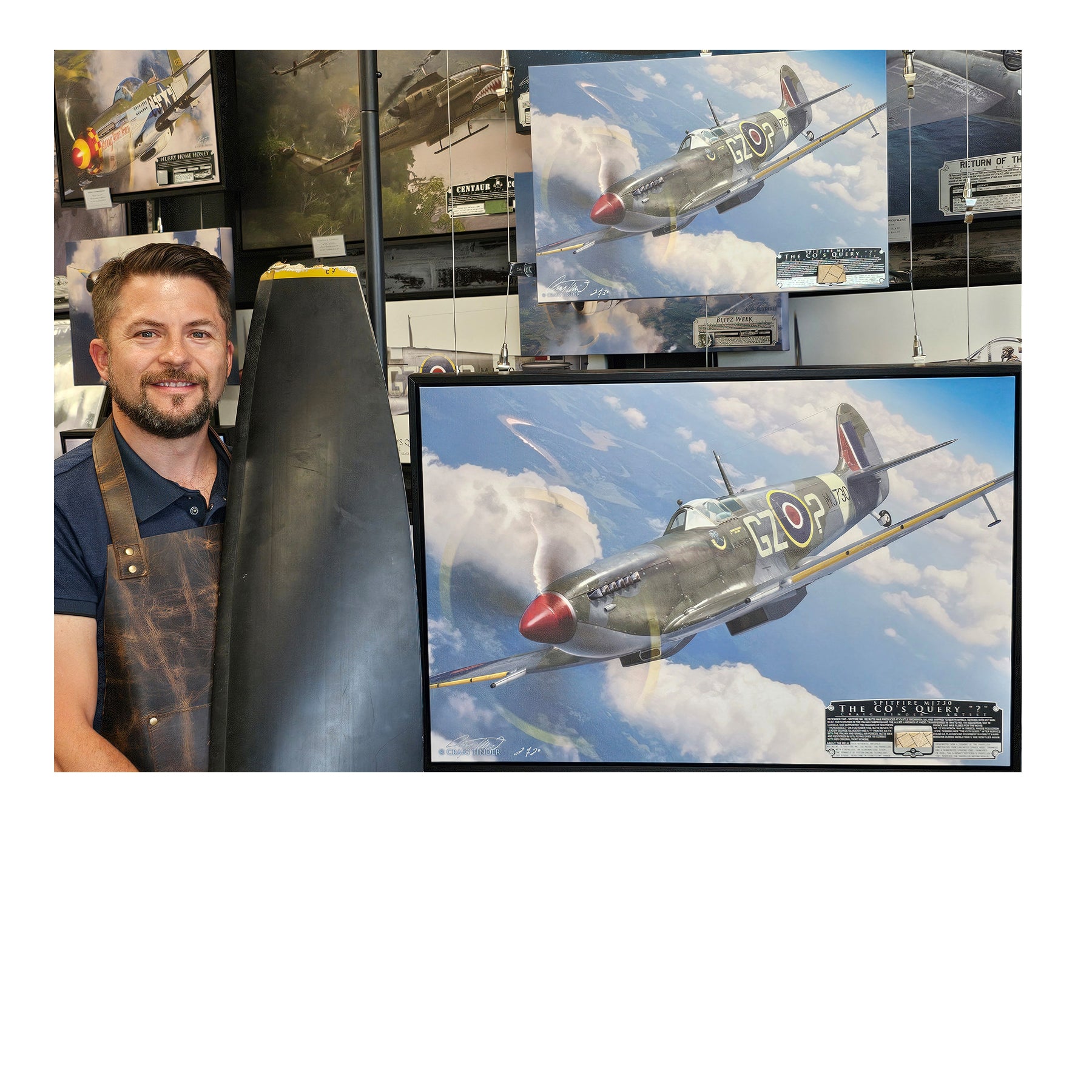 Spitfire Mk IX - The CO's Query Canvas | INCLUDES: Propeller Piece