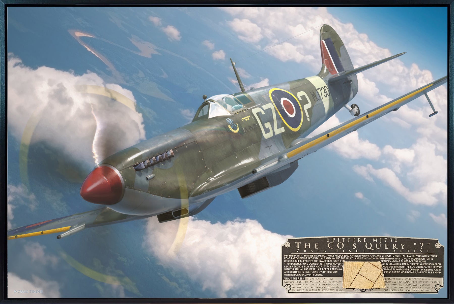Spitfire Mk IX - The CO's Query Canvas | INCLUDES: Propeller Piece
