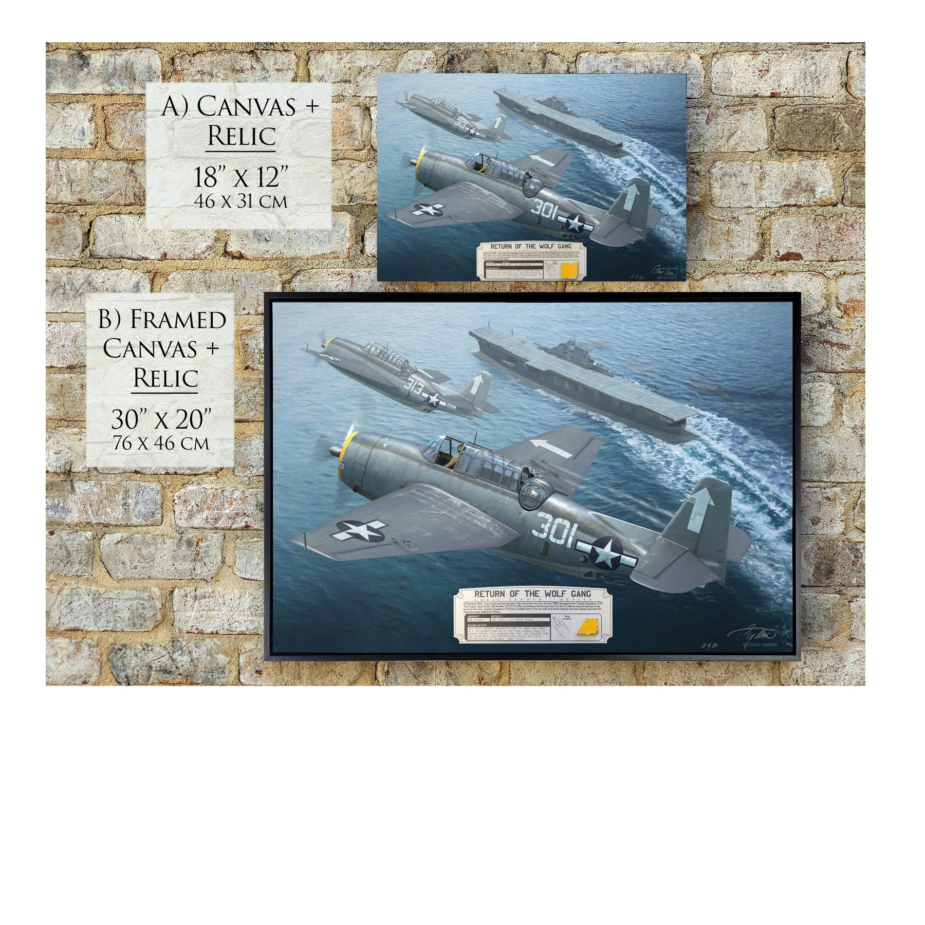 TBM Avenger - Return of the Wolf Gang Canvas | INCLUDES: Oil Cooler Intake Piece